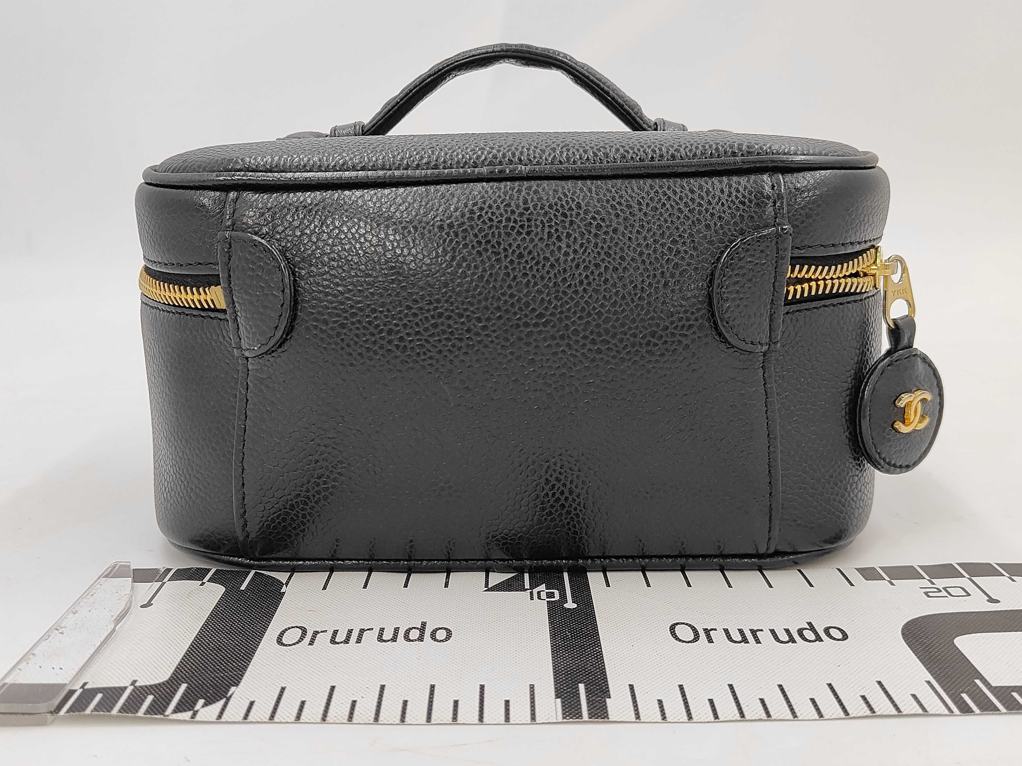 Caviar Skin Coco Mark Vanity Handbag Vanity Bag — view 2