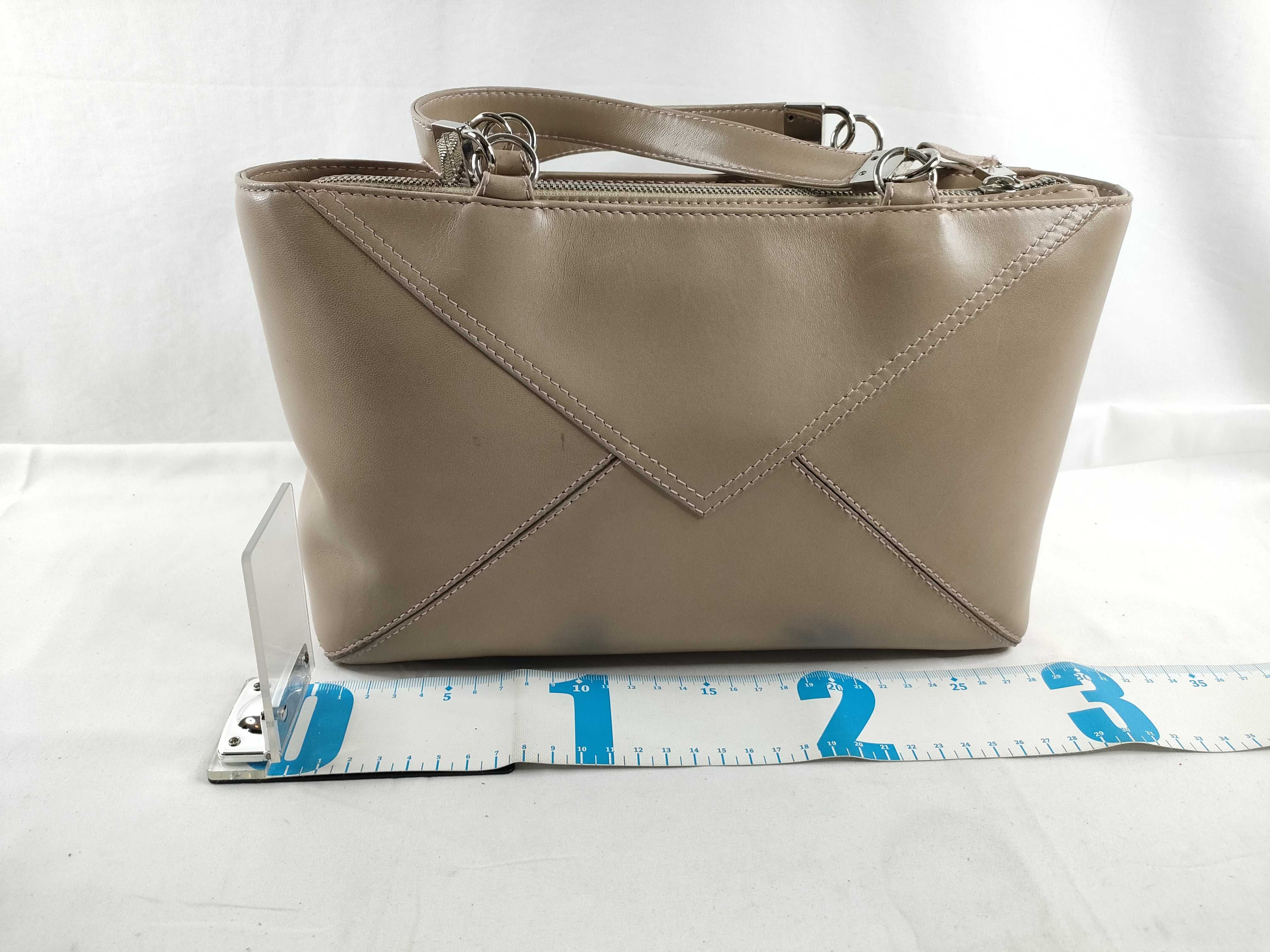 Anagram Nappa Leather Handbag, Beige — view 2