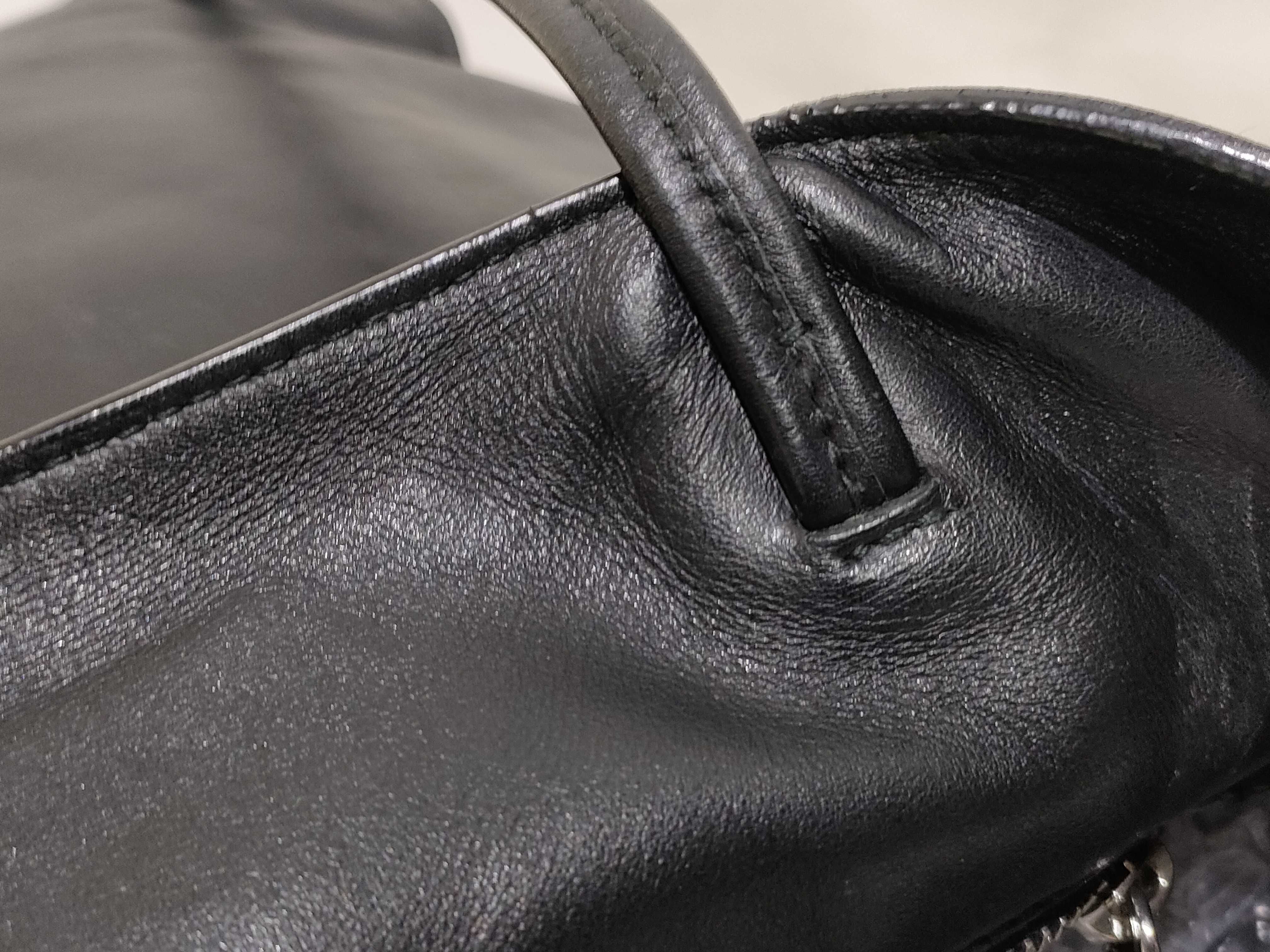 KR- Leather Tote Bag Black 1BG429 Tote Bag — view 5