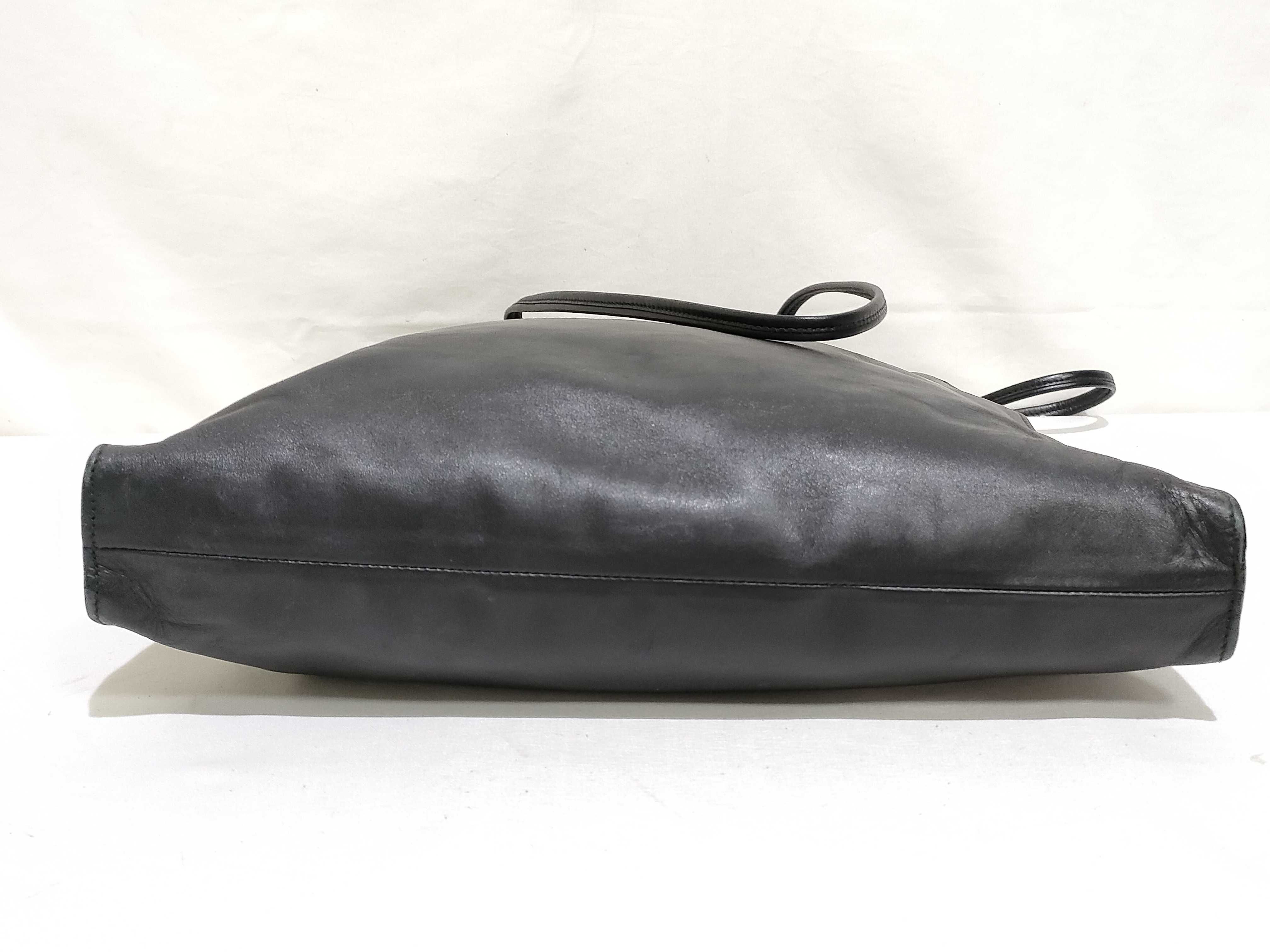 KR- Leather Tote Bag Black 1BG429 Tote Bag — view 7