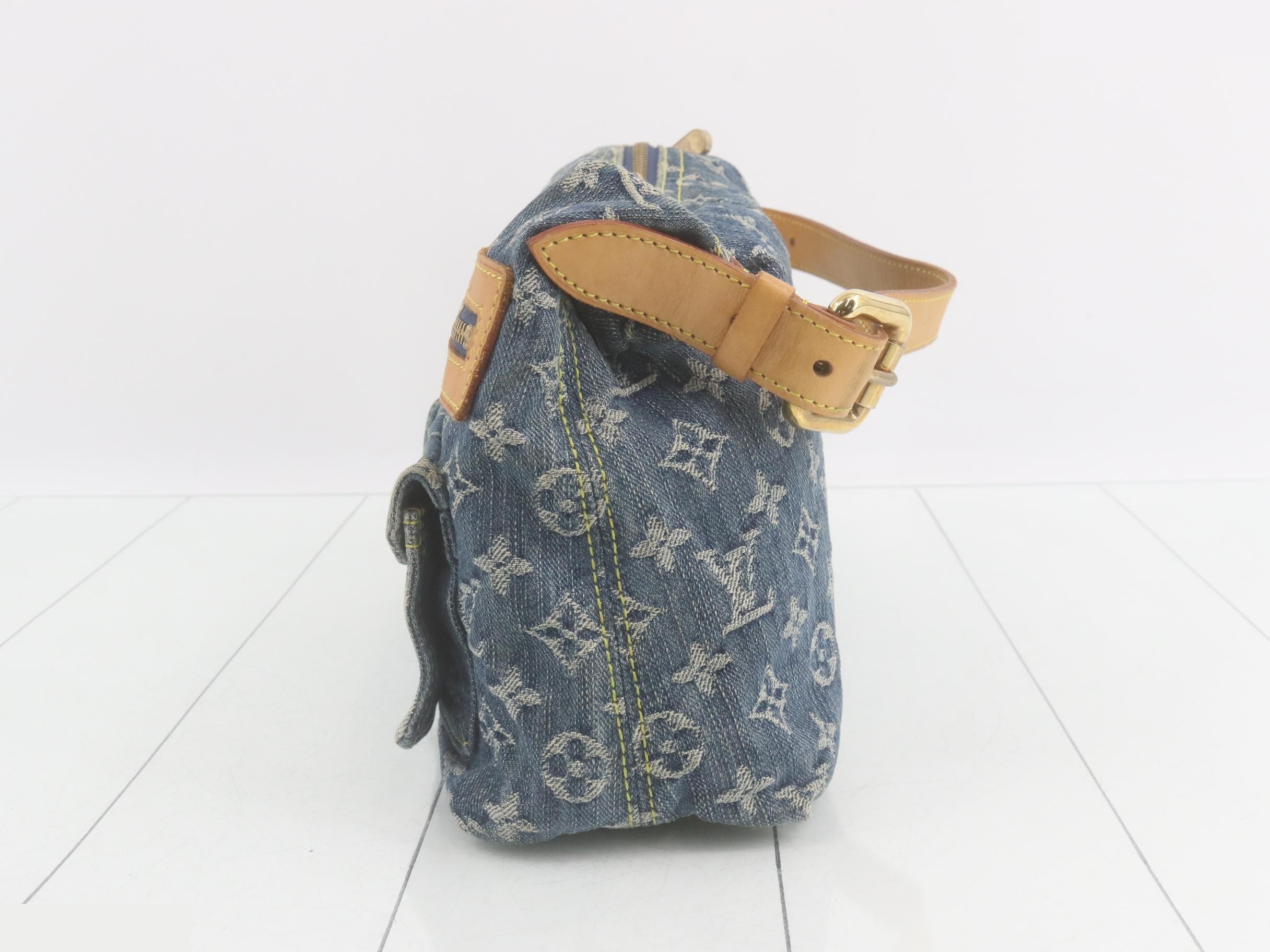 Baggy Denim Monogram Handbag — view 3