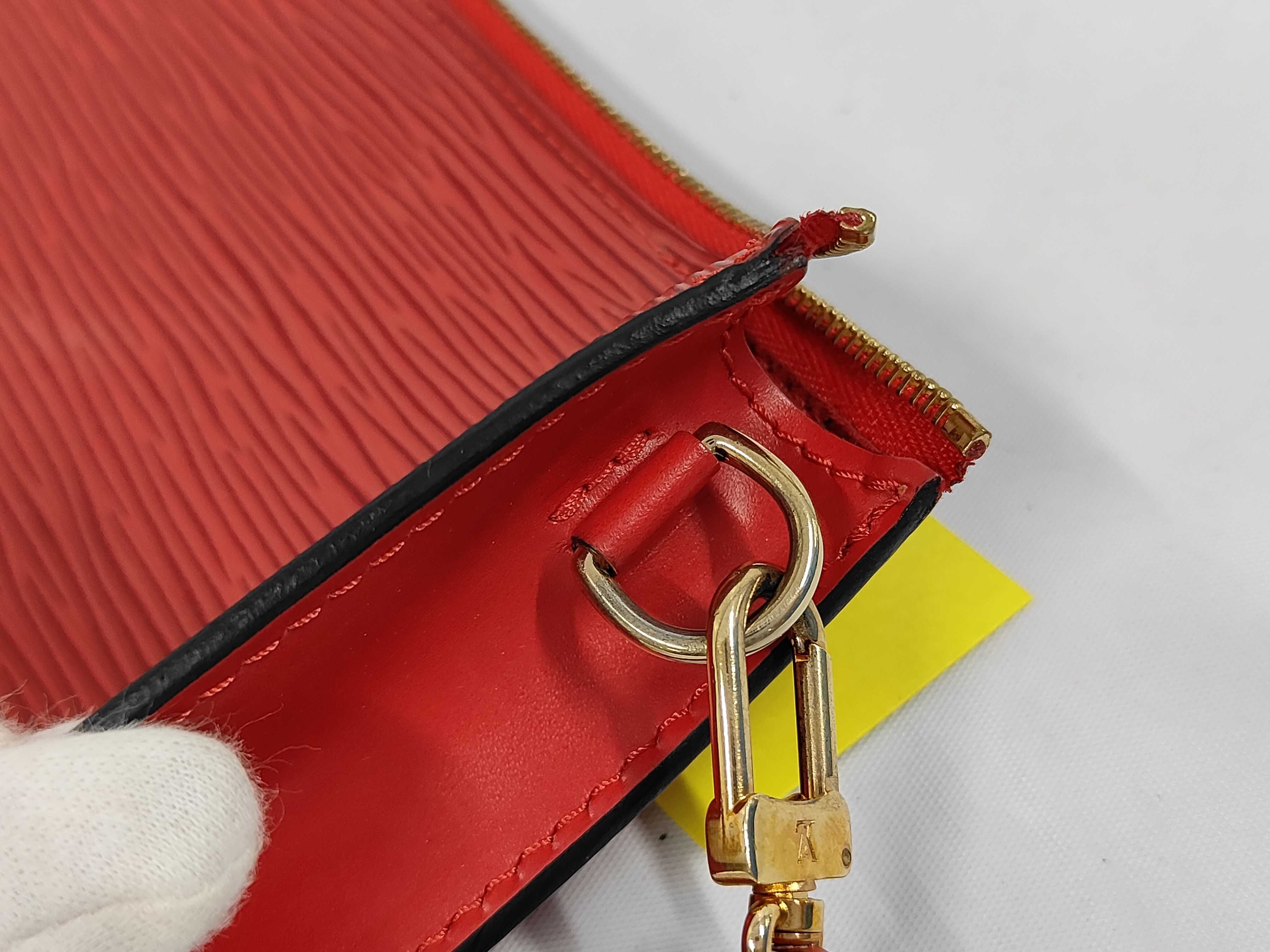 Epi Pochette Accessoires Red Handbag — view 7