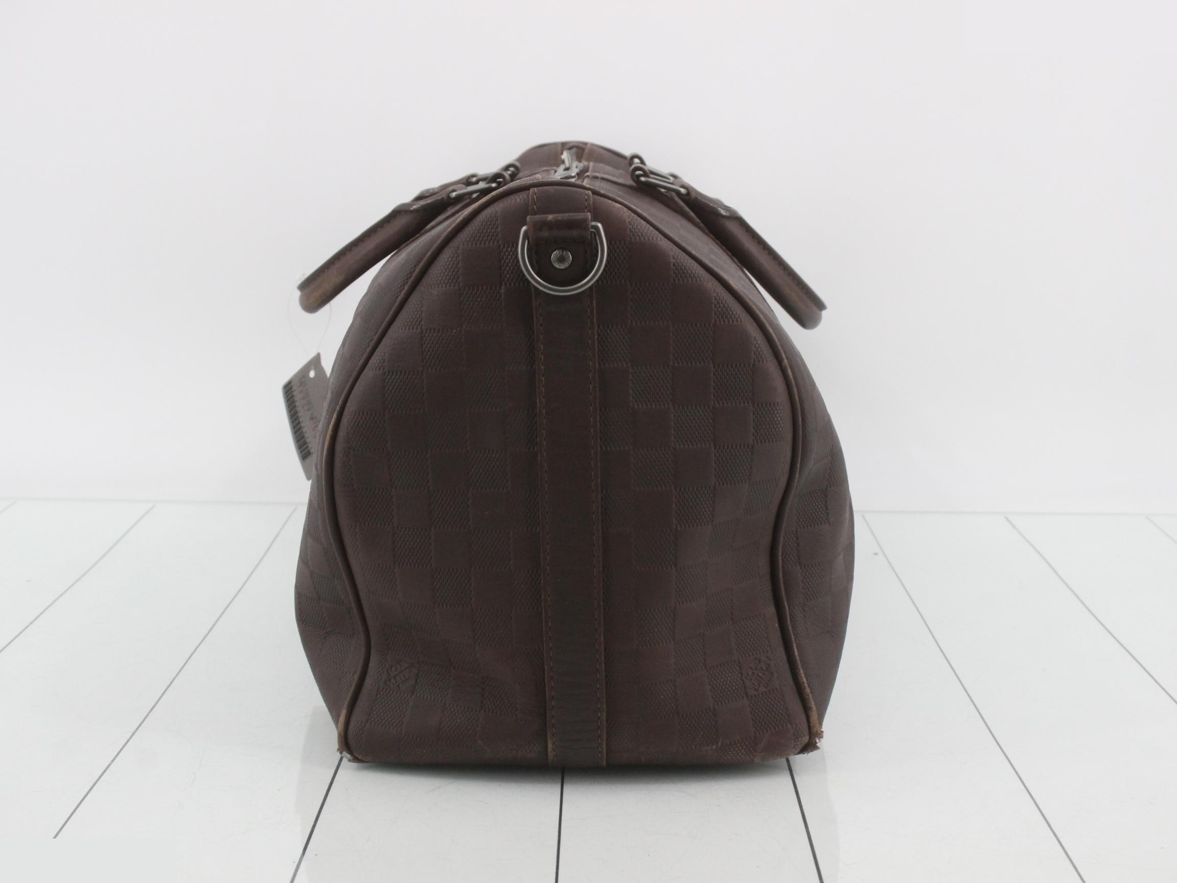 Damier Infini Keepall Bandoulière 45 — view 4