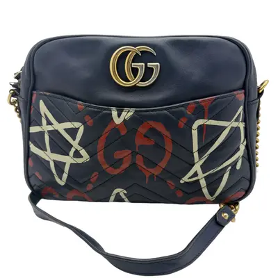 GG Marmont Leather Chain Bag