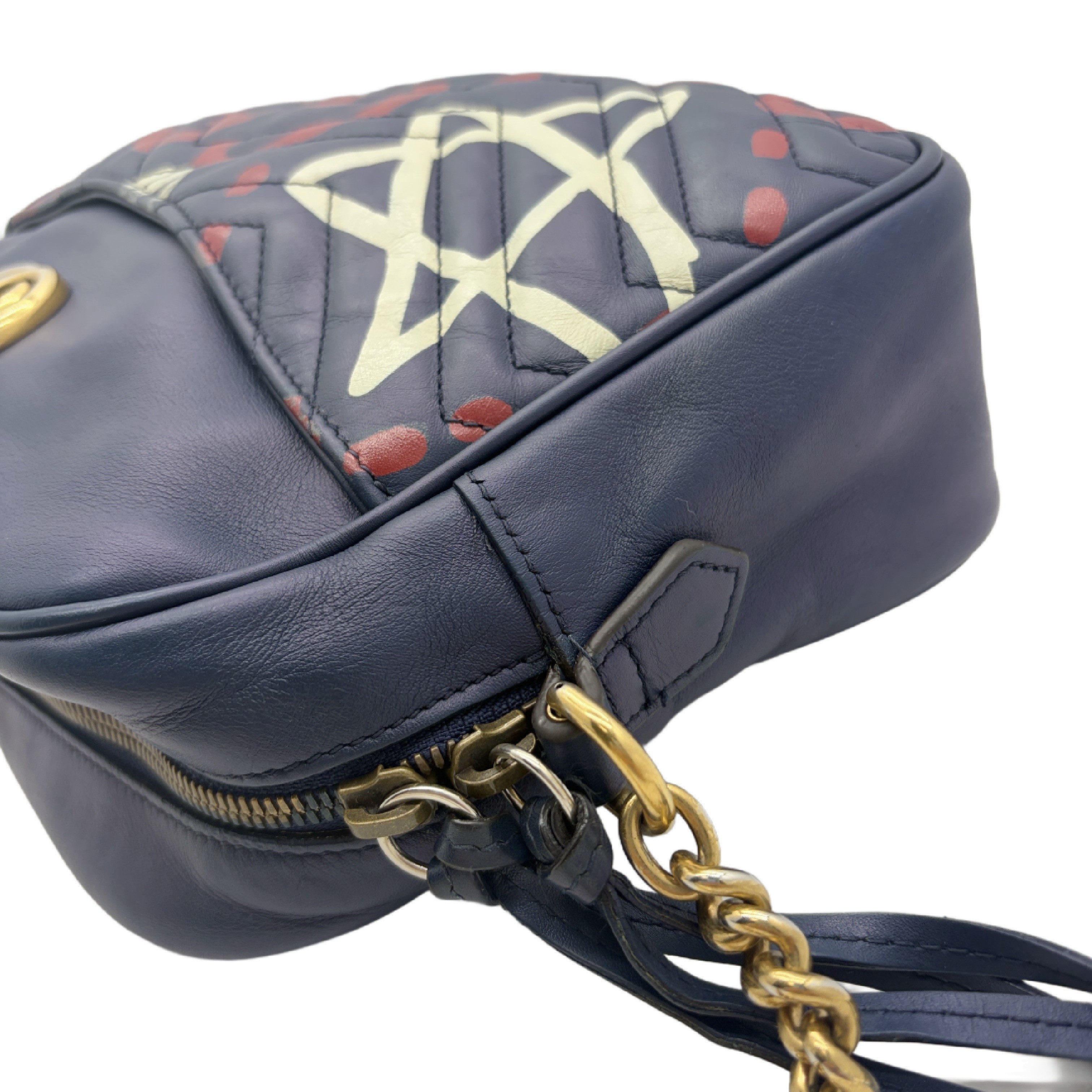GG Marmont Leather Chain Bag — view 3
