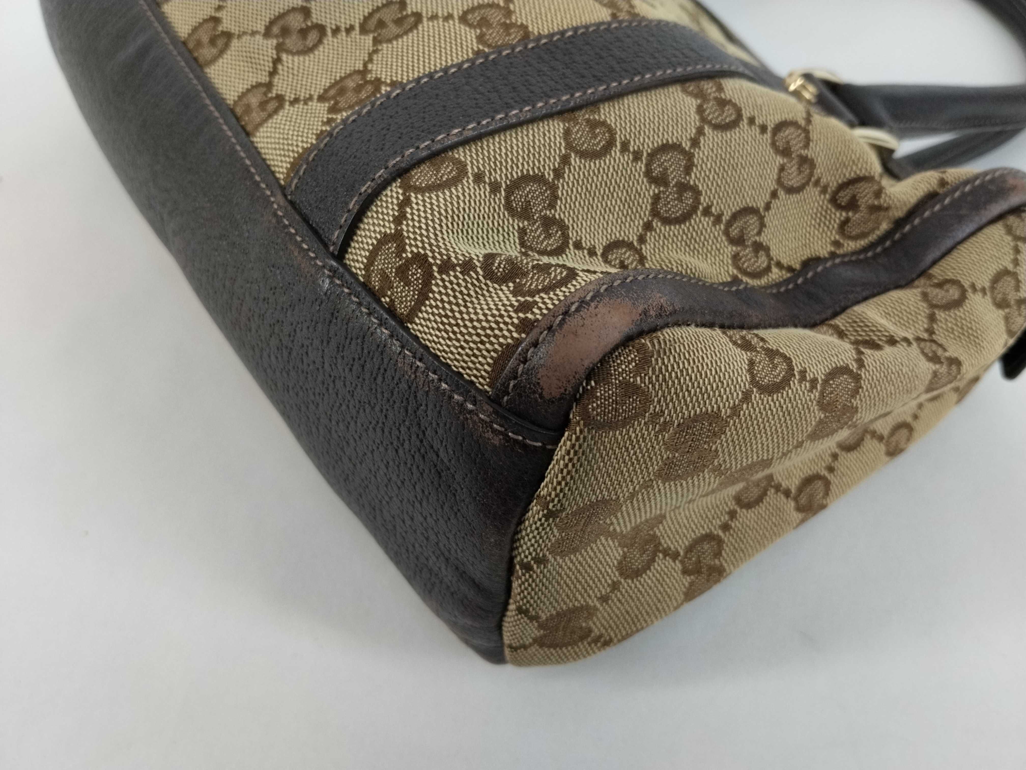 GG Canvas Abbey D-Ring 130942 Dark Brown Handbag Mini Boston Bag Handbag — view 6