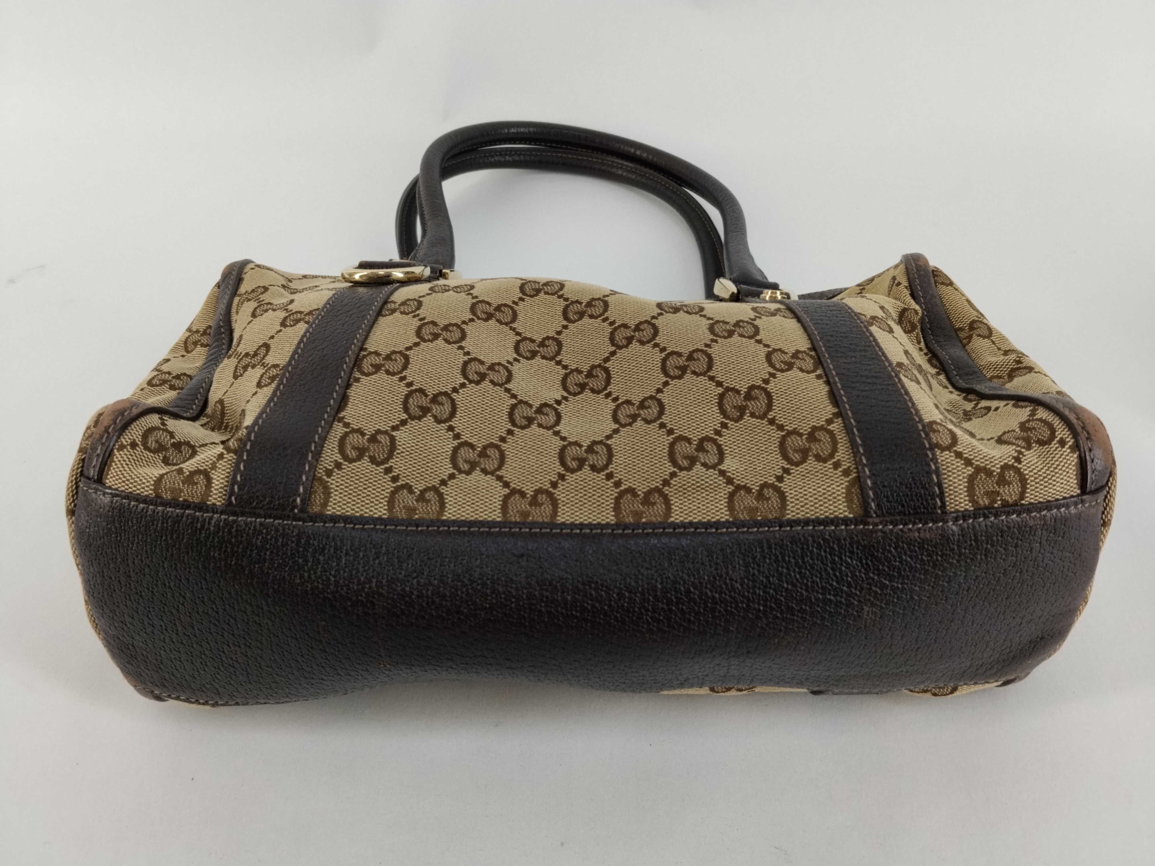 GG Canvas Abbey D-Ring 130942 Dark Brown Handbag Mini Boston Bag Handbag — view 7