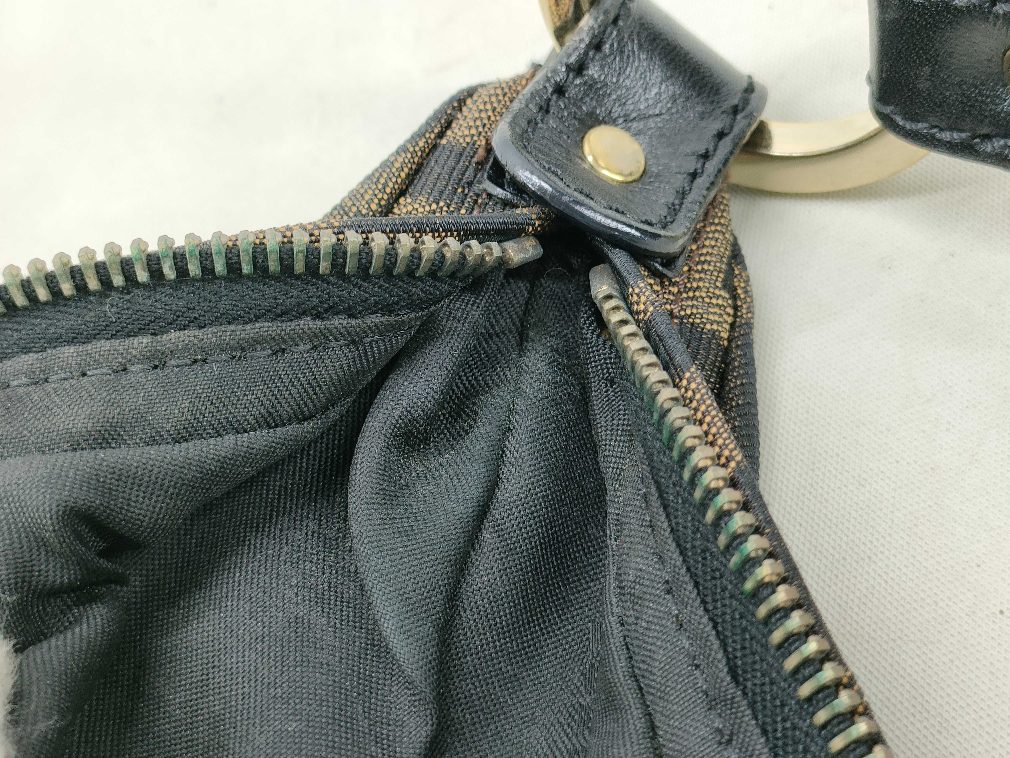 Zucca pattern shoulder bag, nylon canvas, 3560-8BR340-JWU-039, brown. — view 10