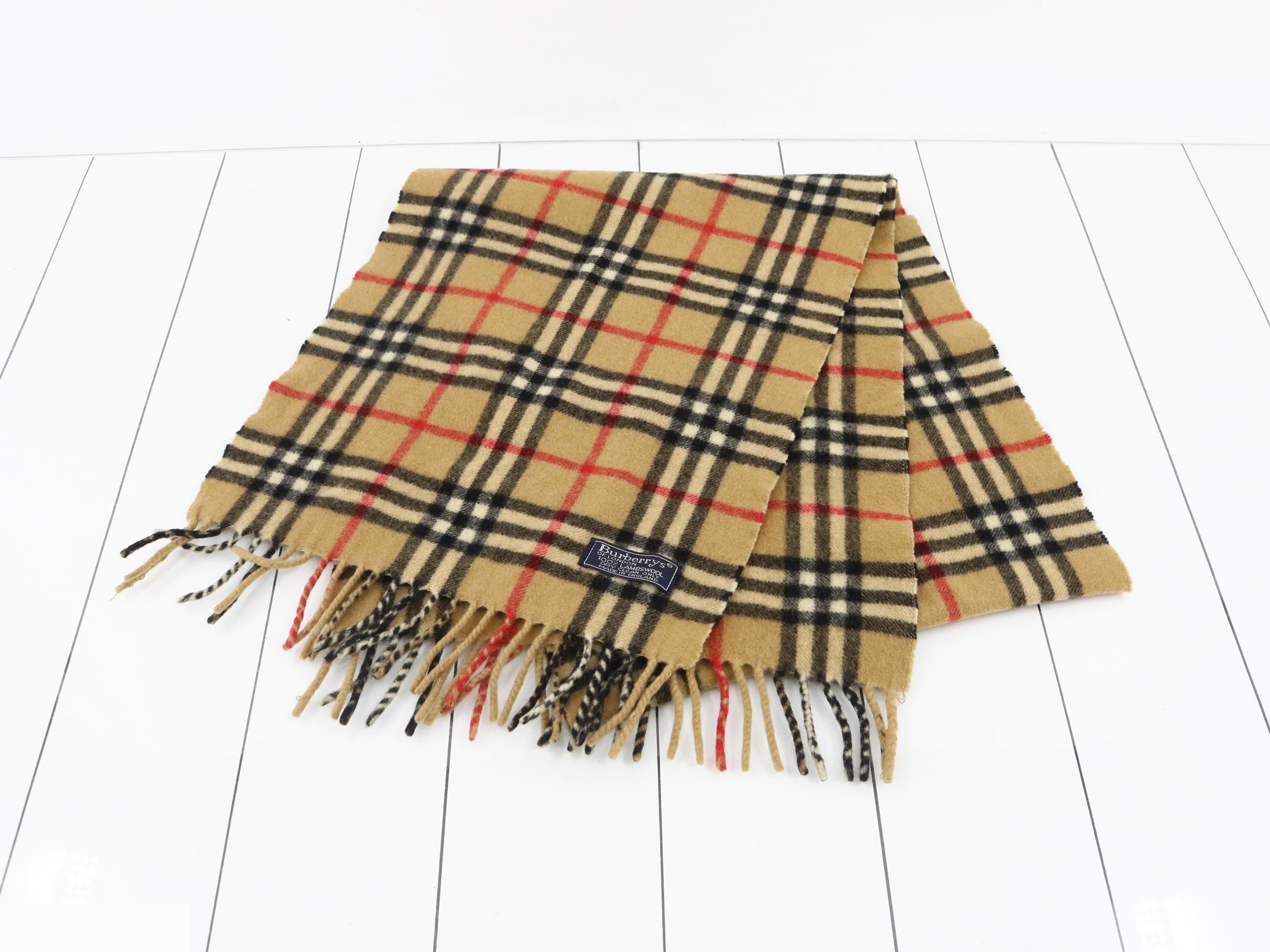 Scarf, Nova Check, Beige — view 2