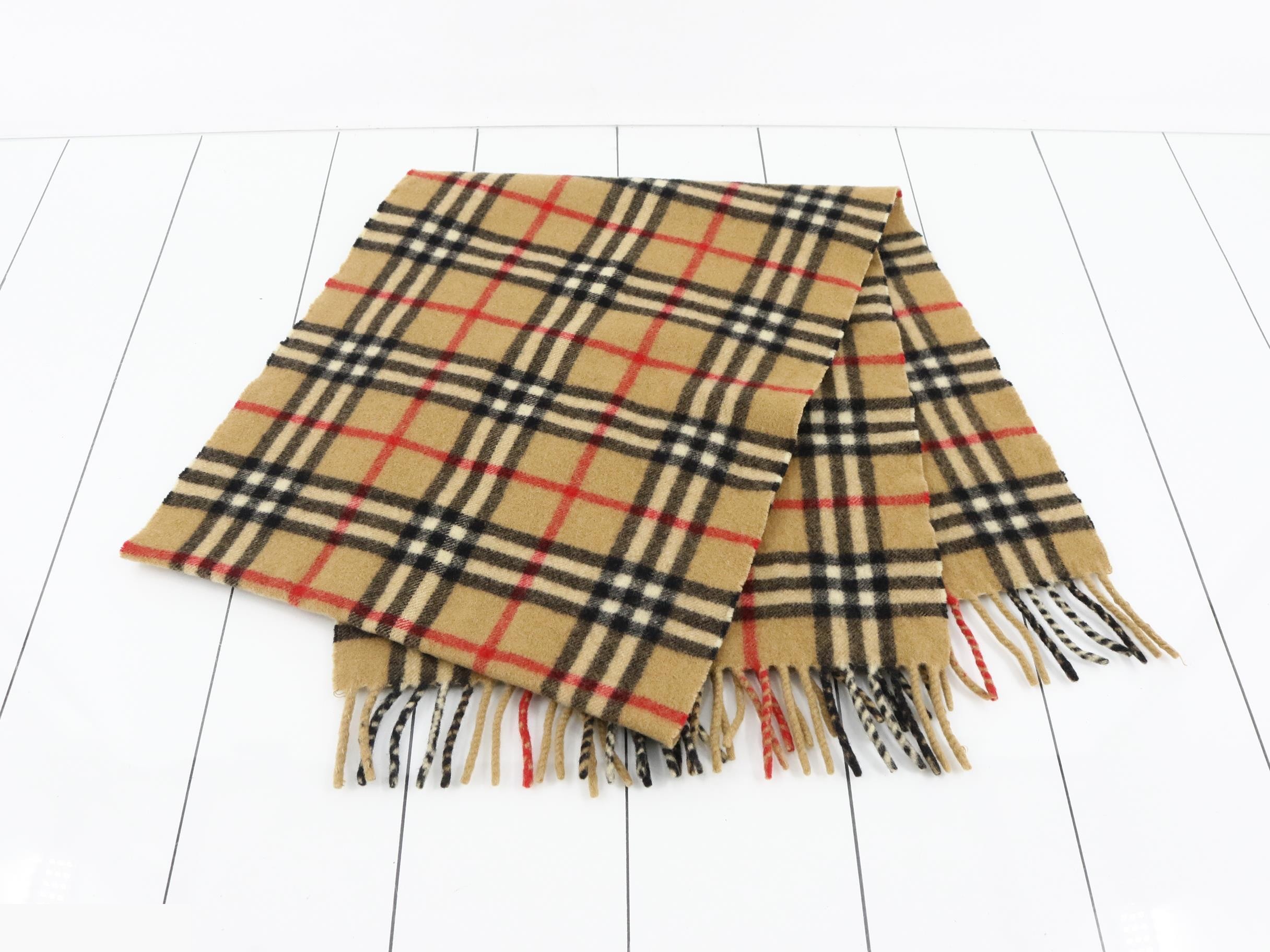 Scarf, Nova Check, Beige — view 3