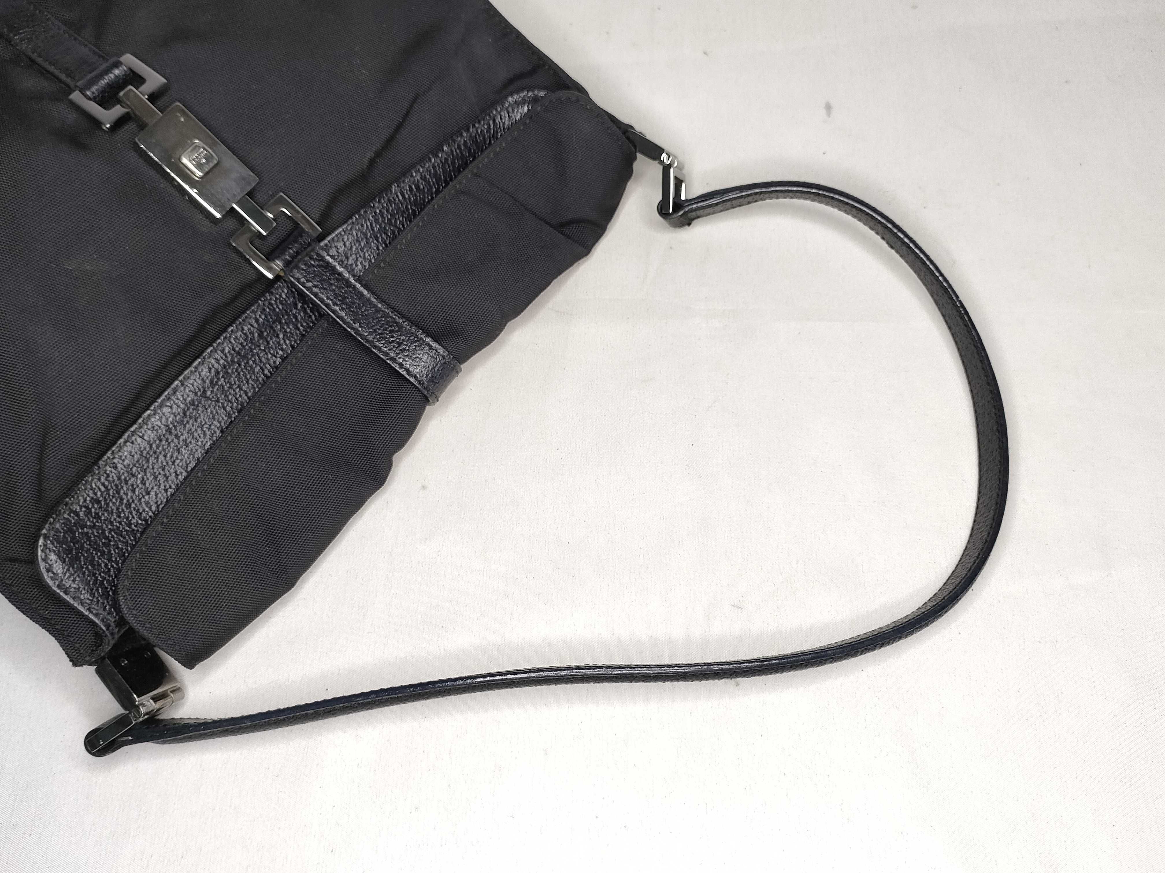 Jackie Nylon Shoulder Bag, Black — view 3