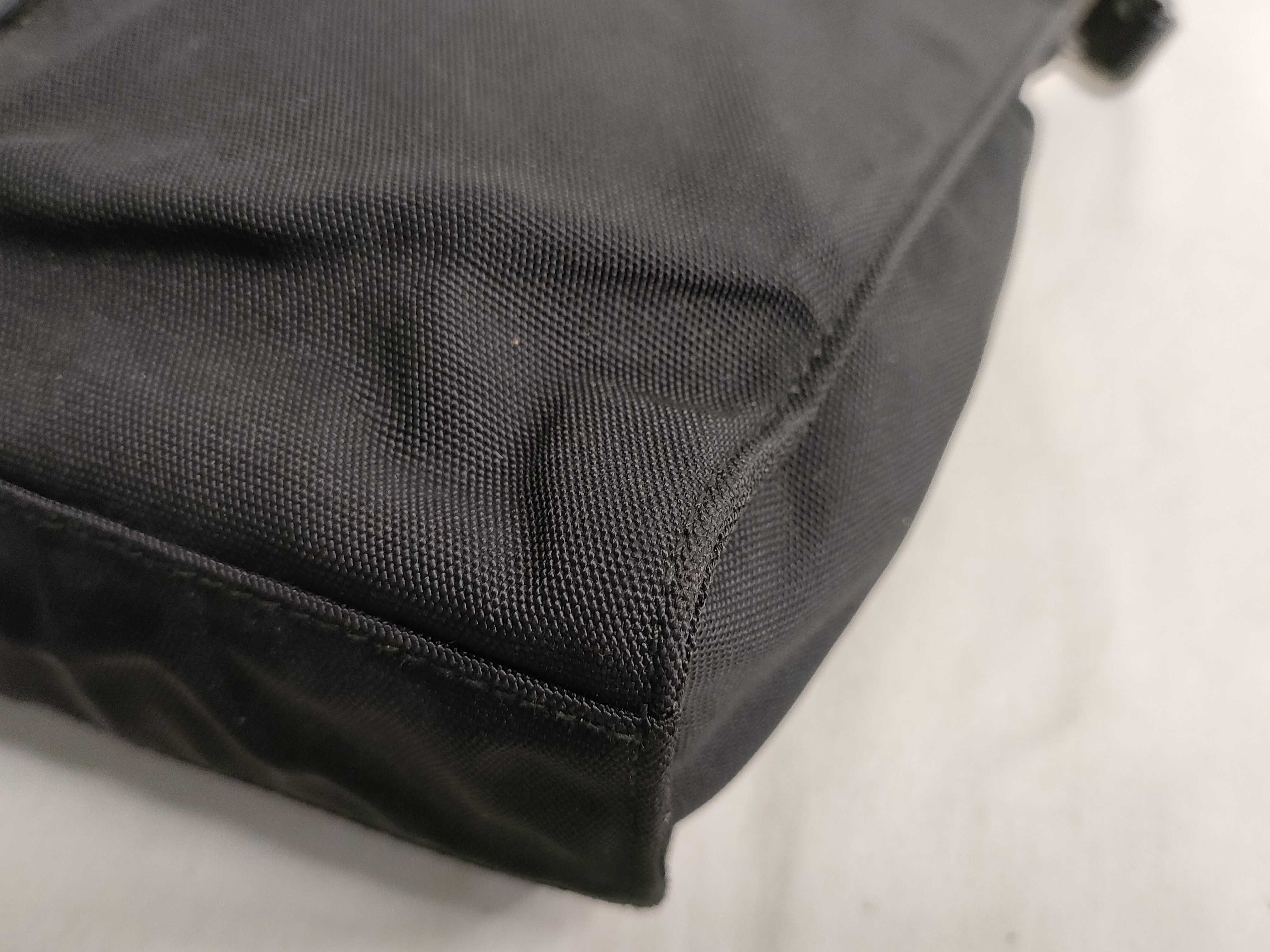 Jackie Nylon Shoulder Bag, Black — view 6