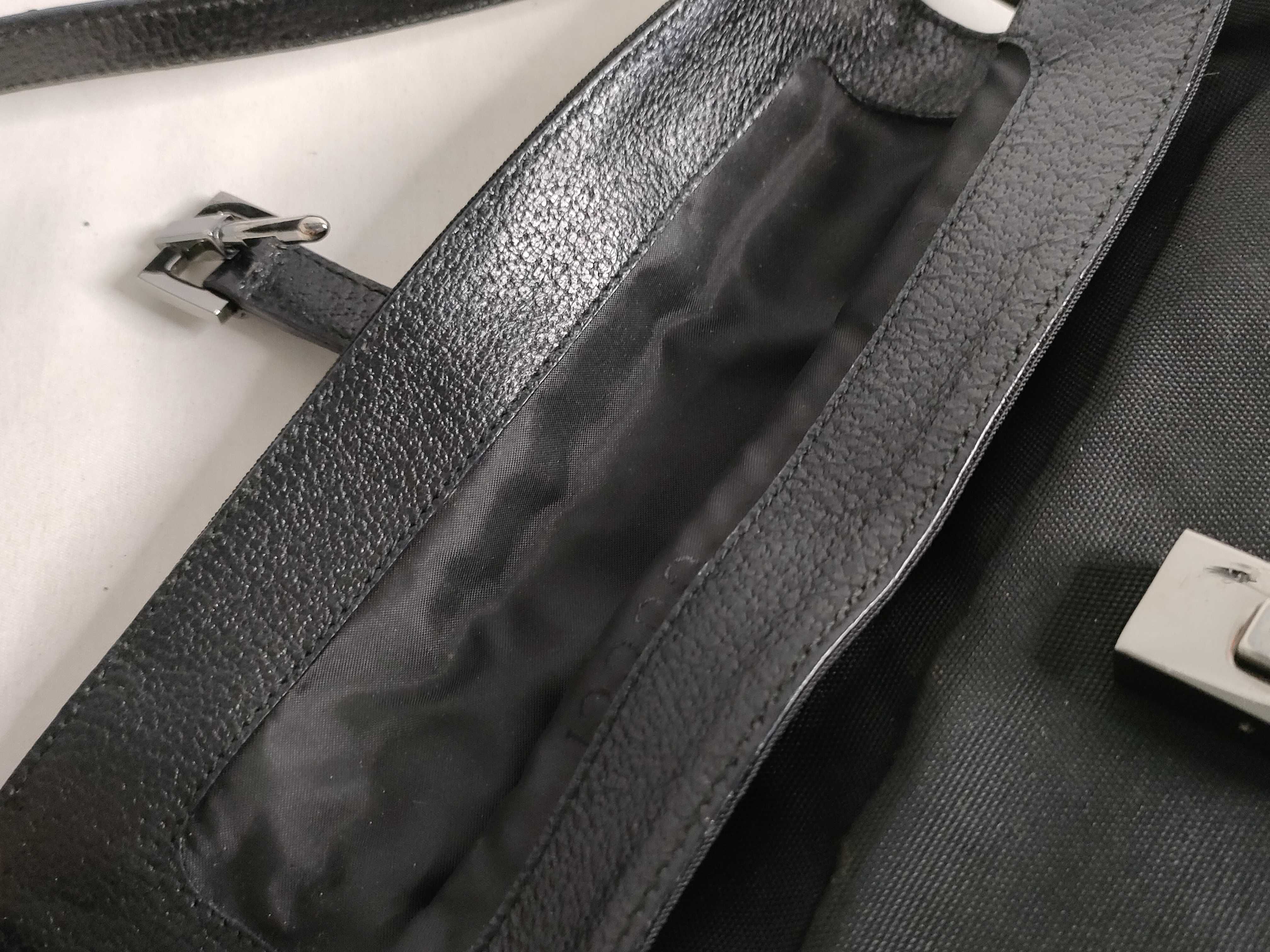Jackie Nylon Shoulder Bag, Black — view 8
