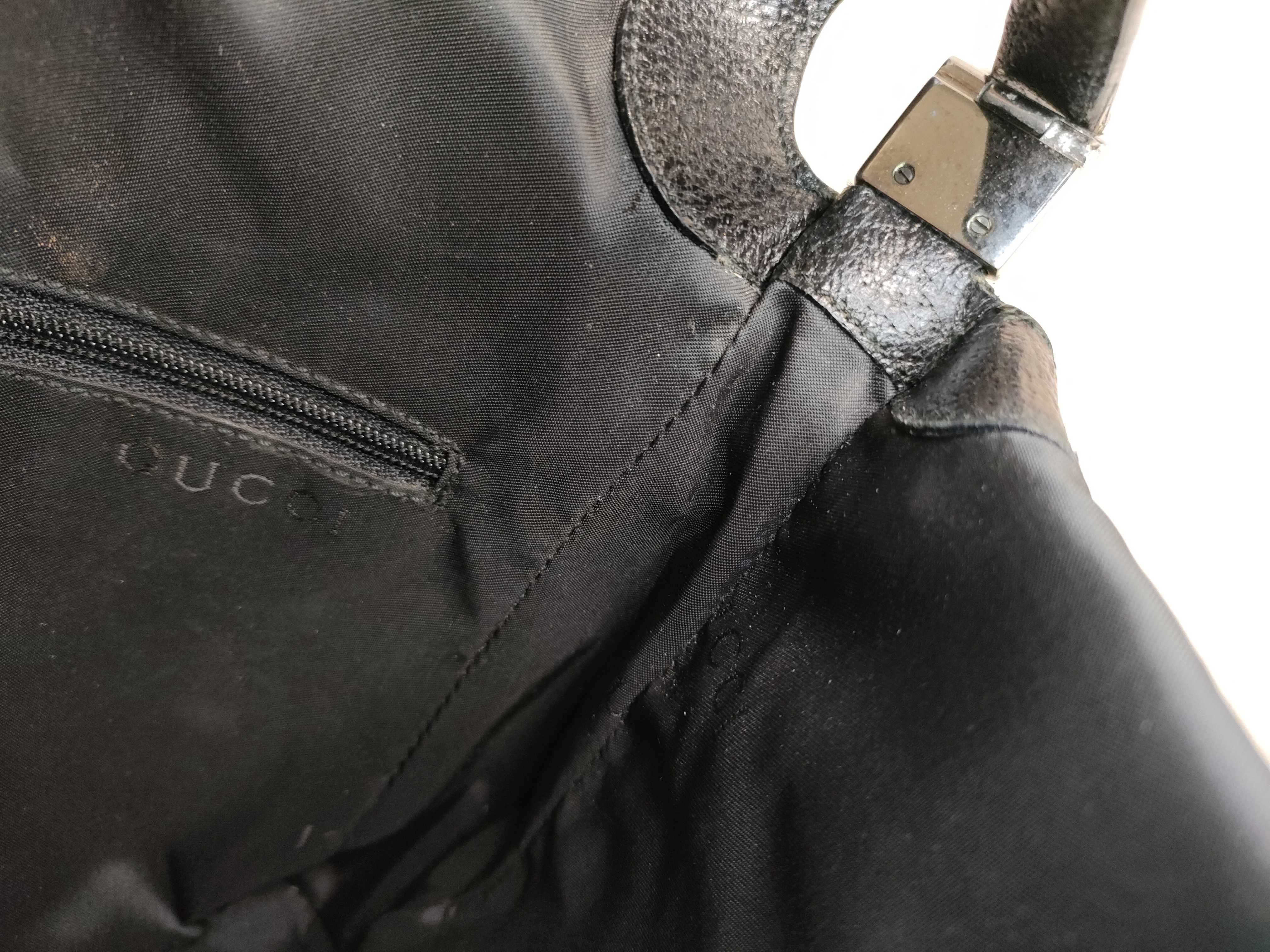 Jackie Nylon Shoulder Bag, Black — view 9