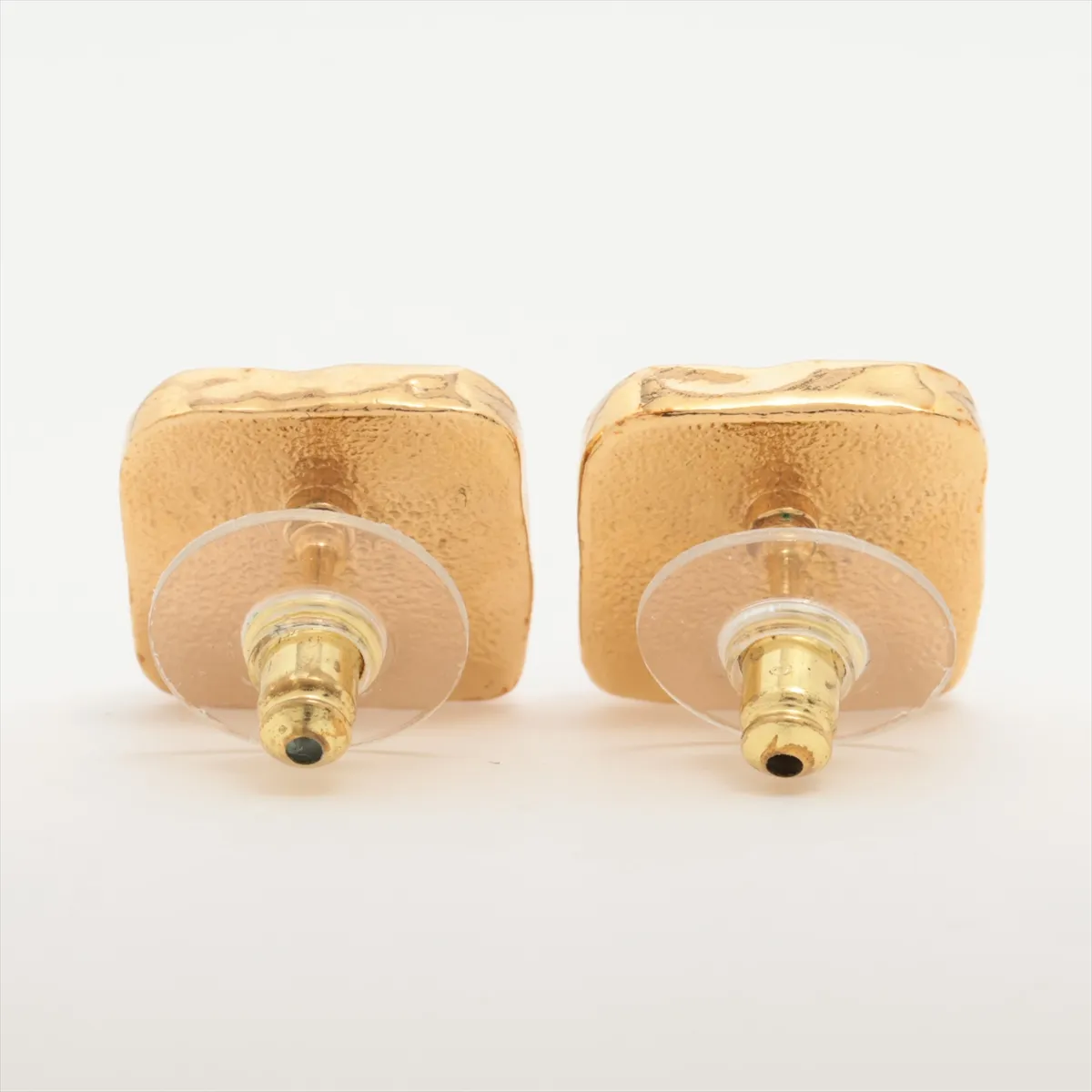 Coco Mark B23K Earrings (Pair) GP Gold x Black - — view 2
