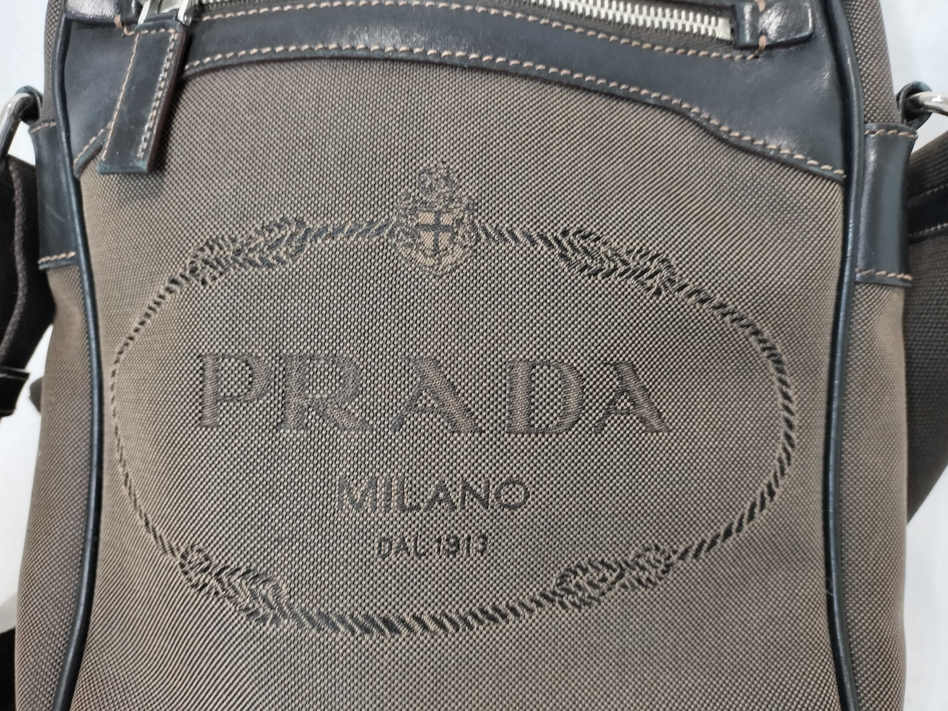 Logo Jacquard Canvas Shoulder Bag — view 2