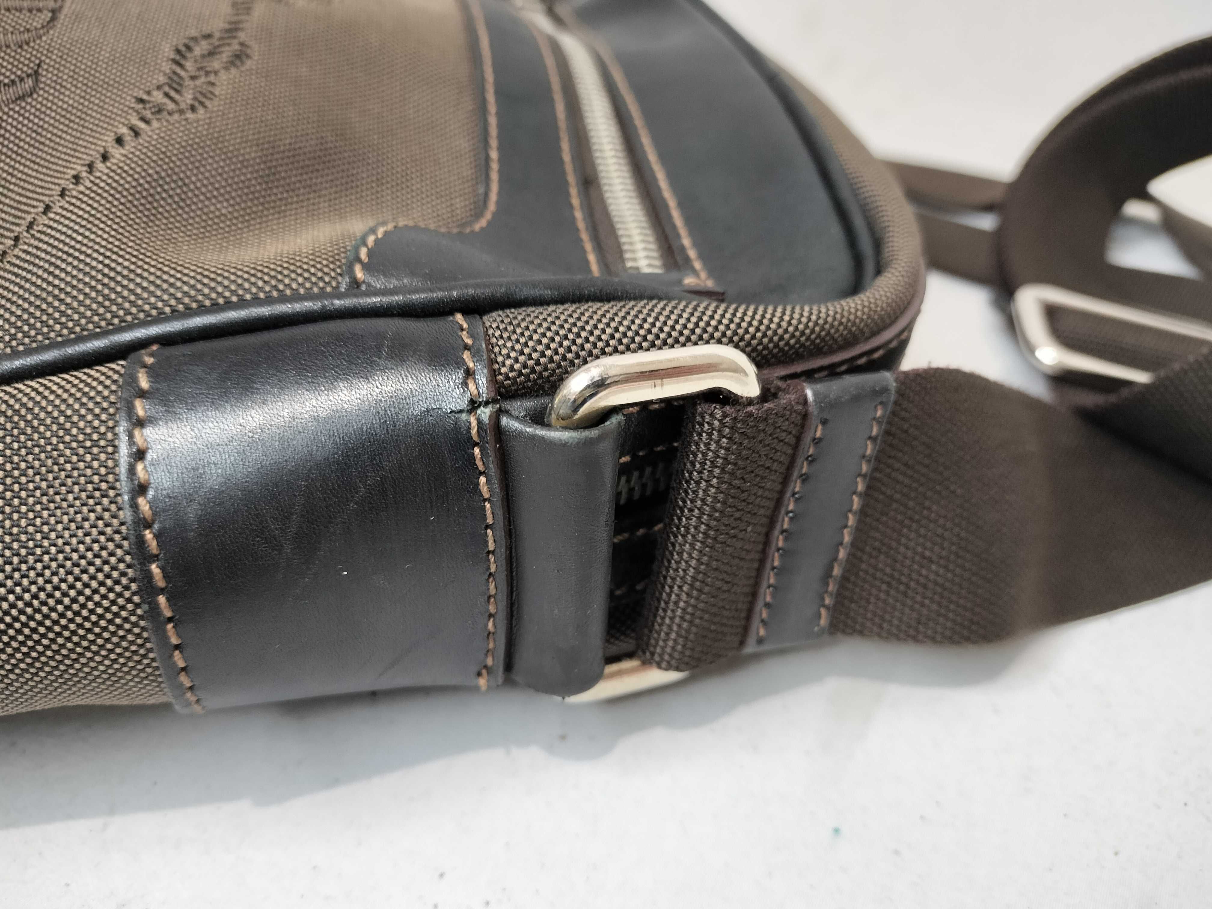 Logo Jacquard Canvas Shoulder Bag — view 6