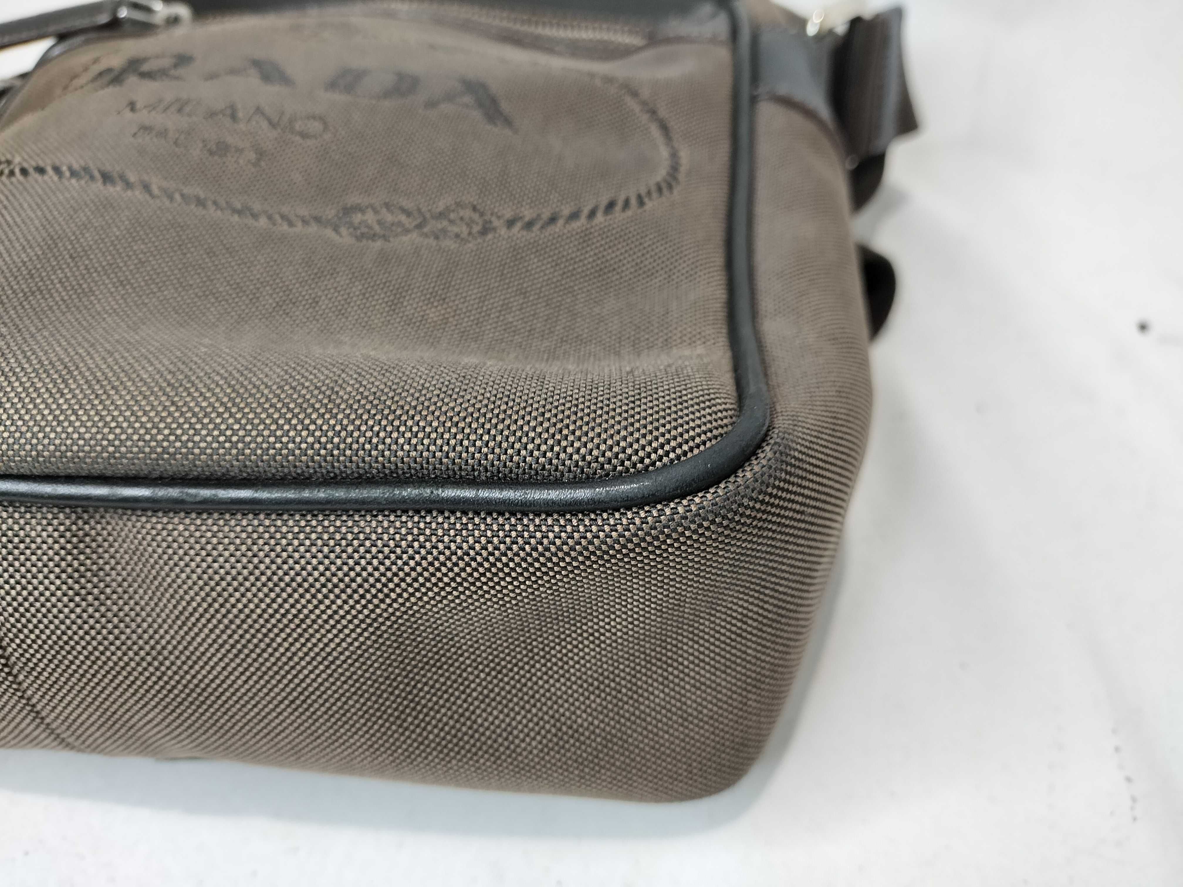 Logo Jacquard Canvas Shoulder Bag — view 7