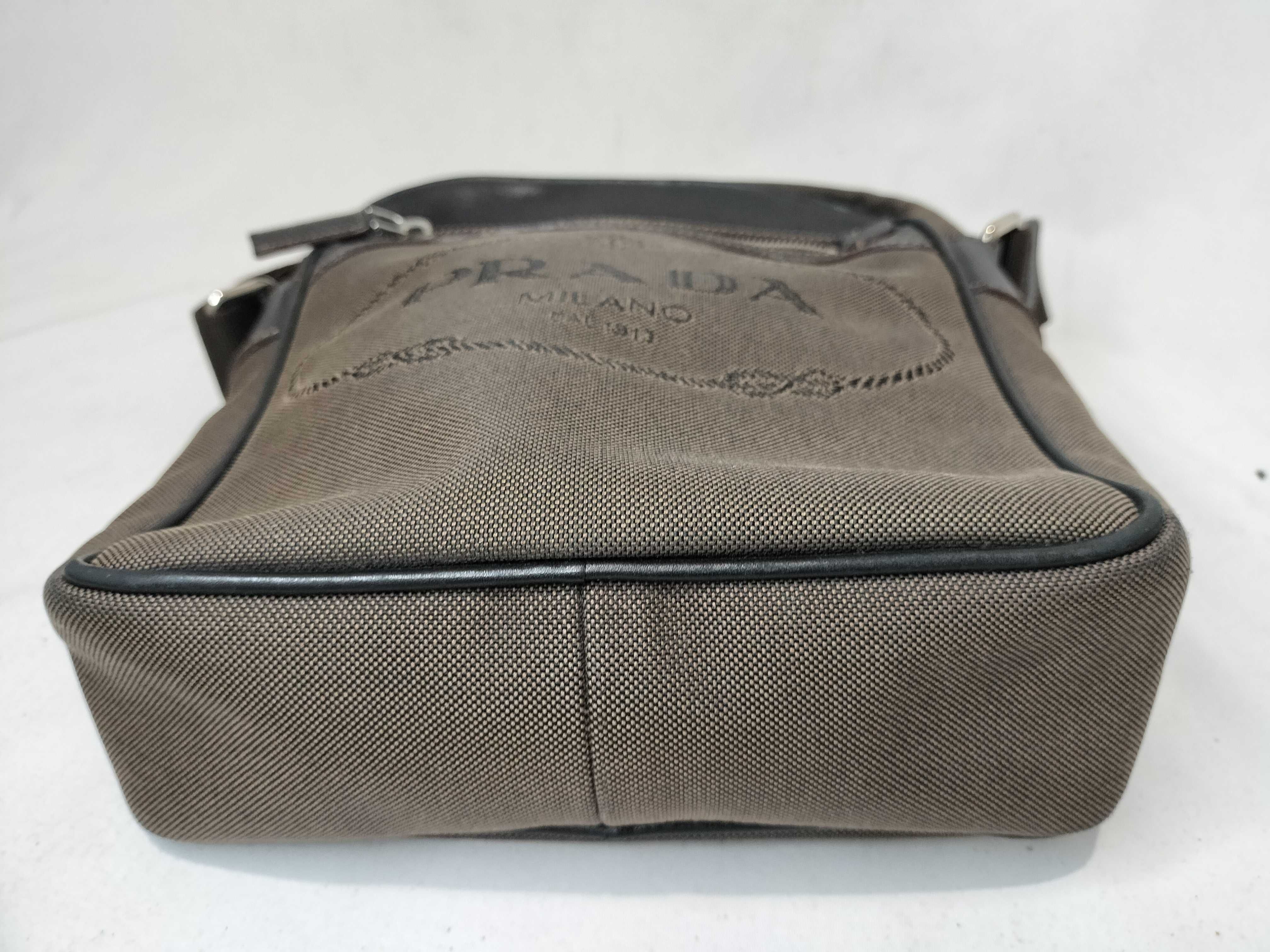 Logo Jacquard Canvas Shoulder Bag — view 8