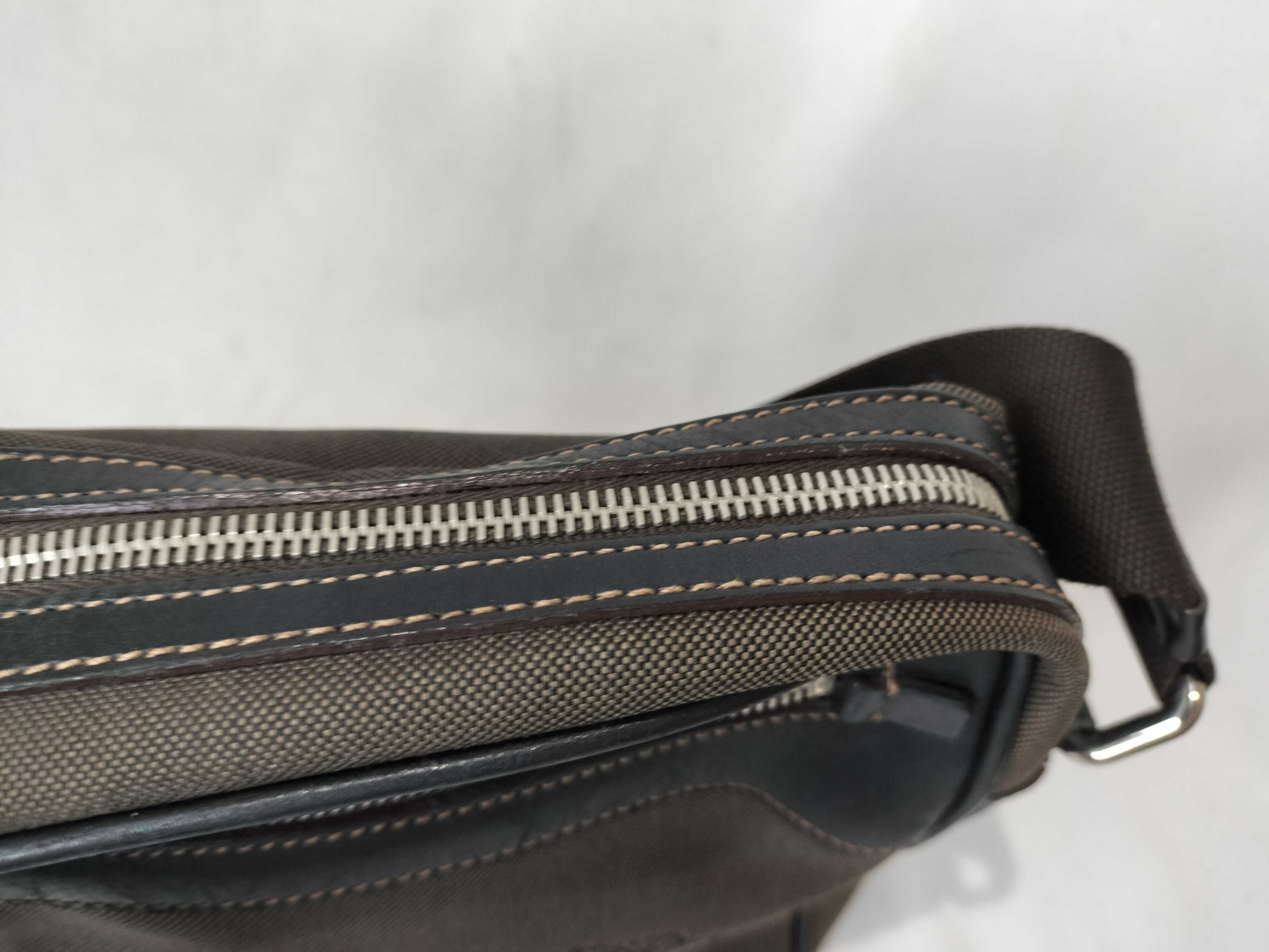 Logo Jacquard Canvas Shoulder Bag — view 9