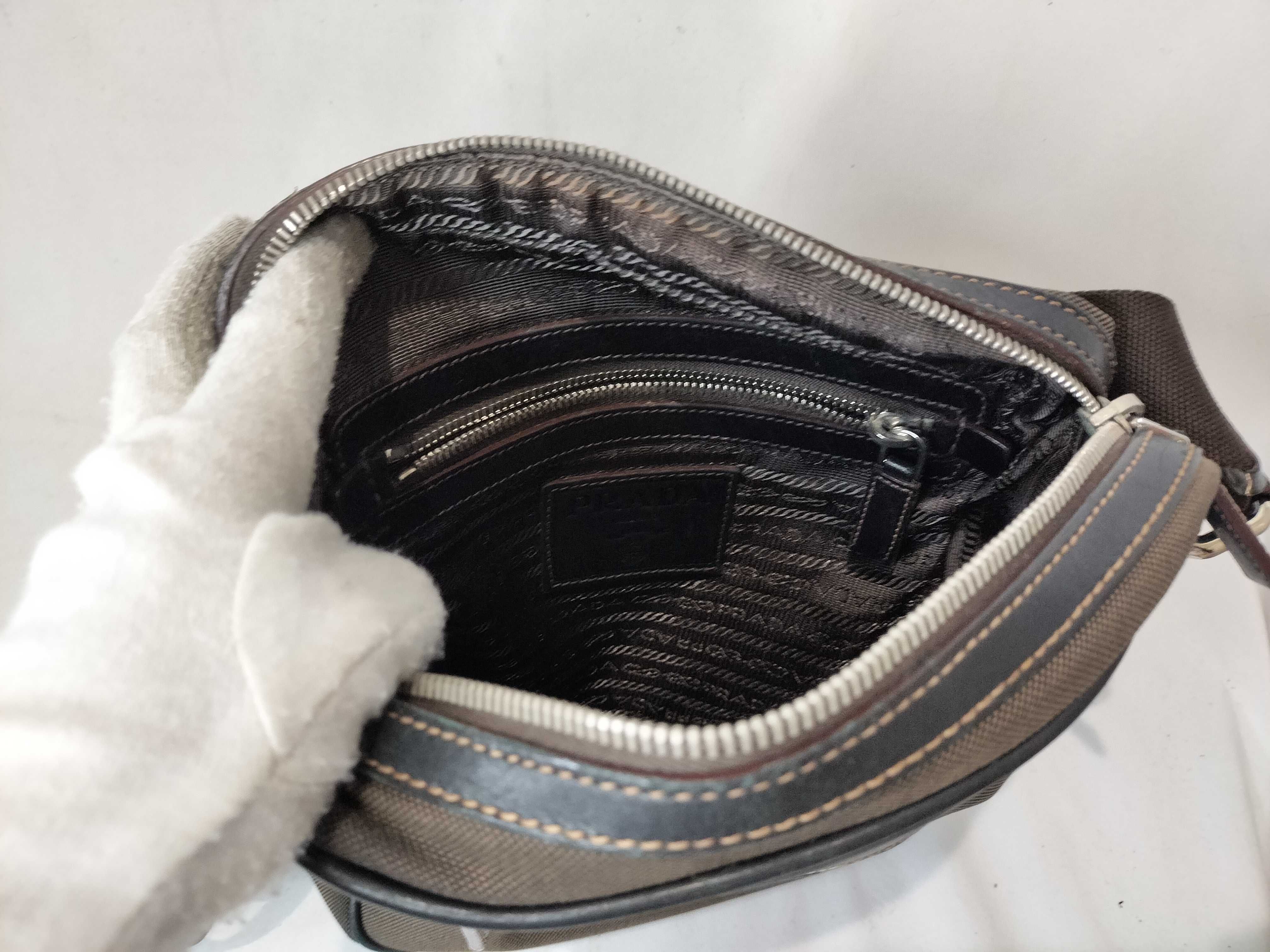 Logo Jacquard Canvas Shoulder Bag — view 10