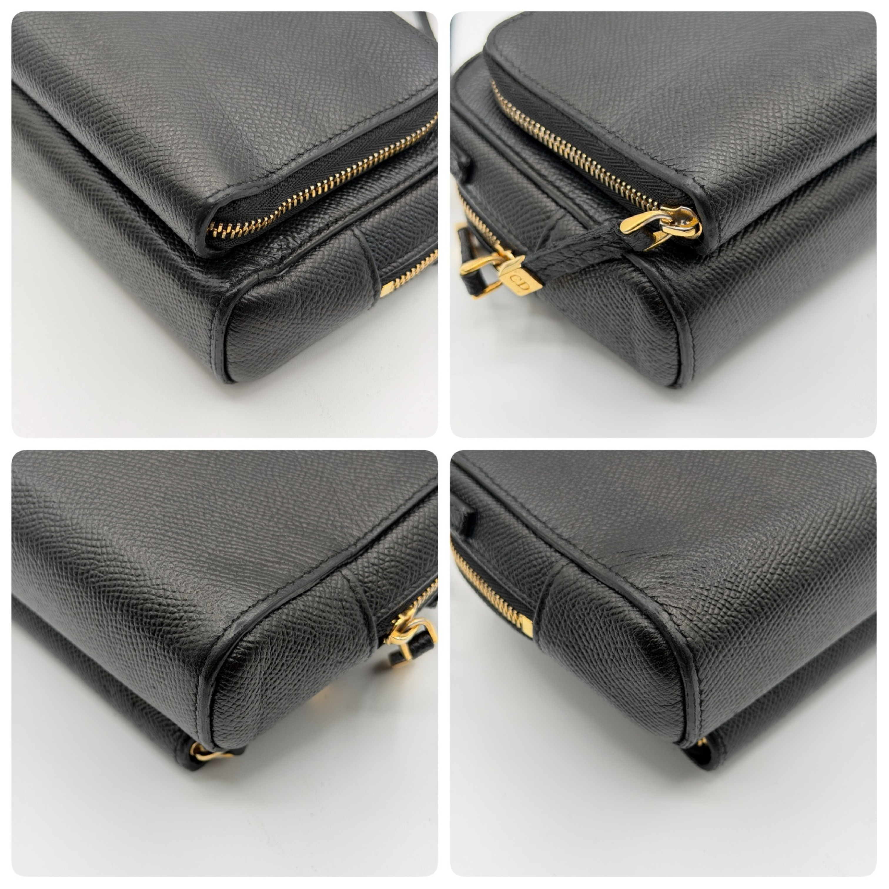 Caro Saffiano Gold Shoulder Bag — view 8