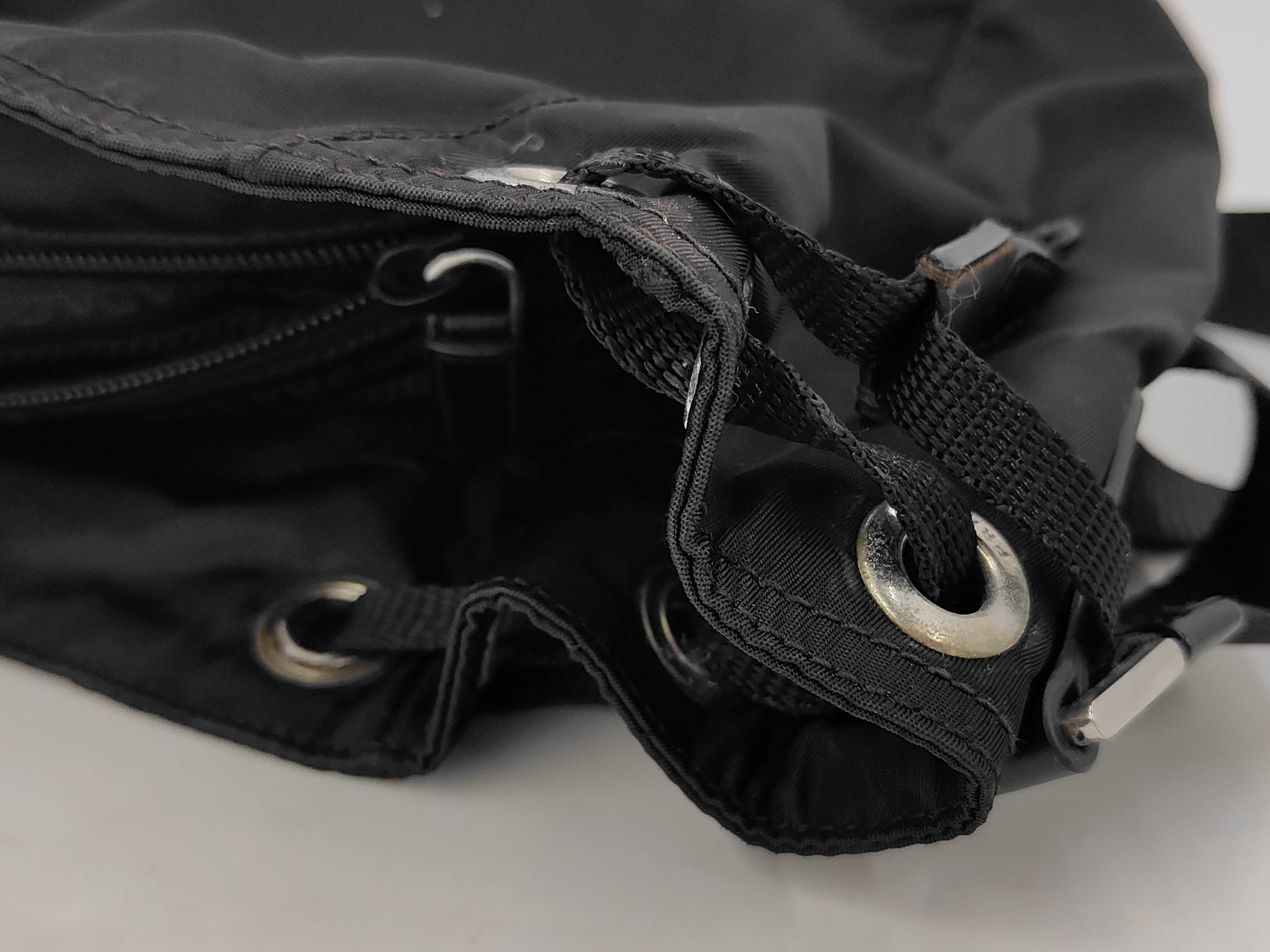 Nylon Shoulder Bag, Black — view 10