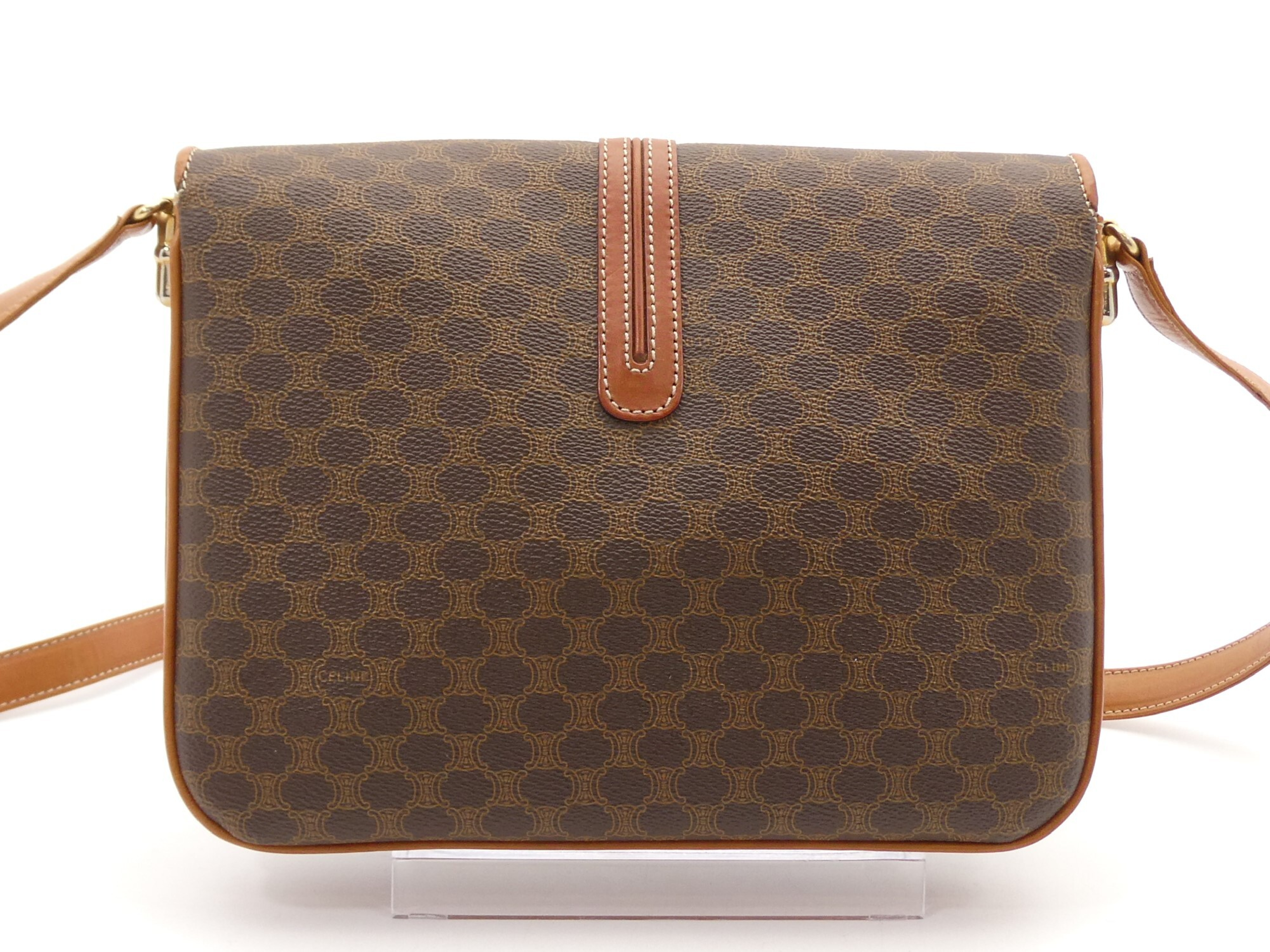 Macadam Pattern Triomphe PVC Leather Shoulder Bag — view 2