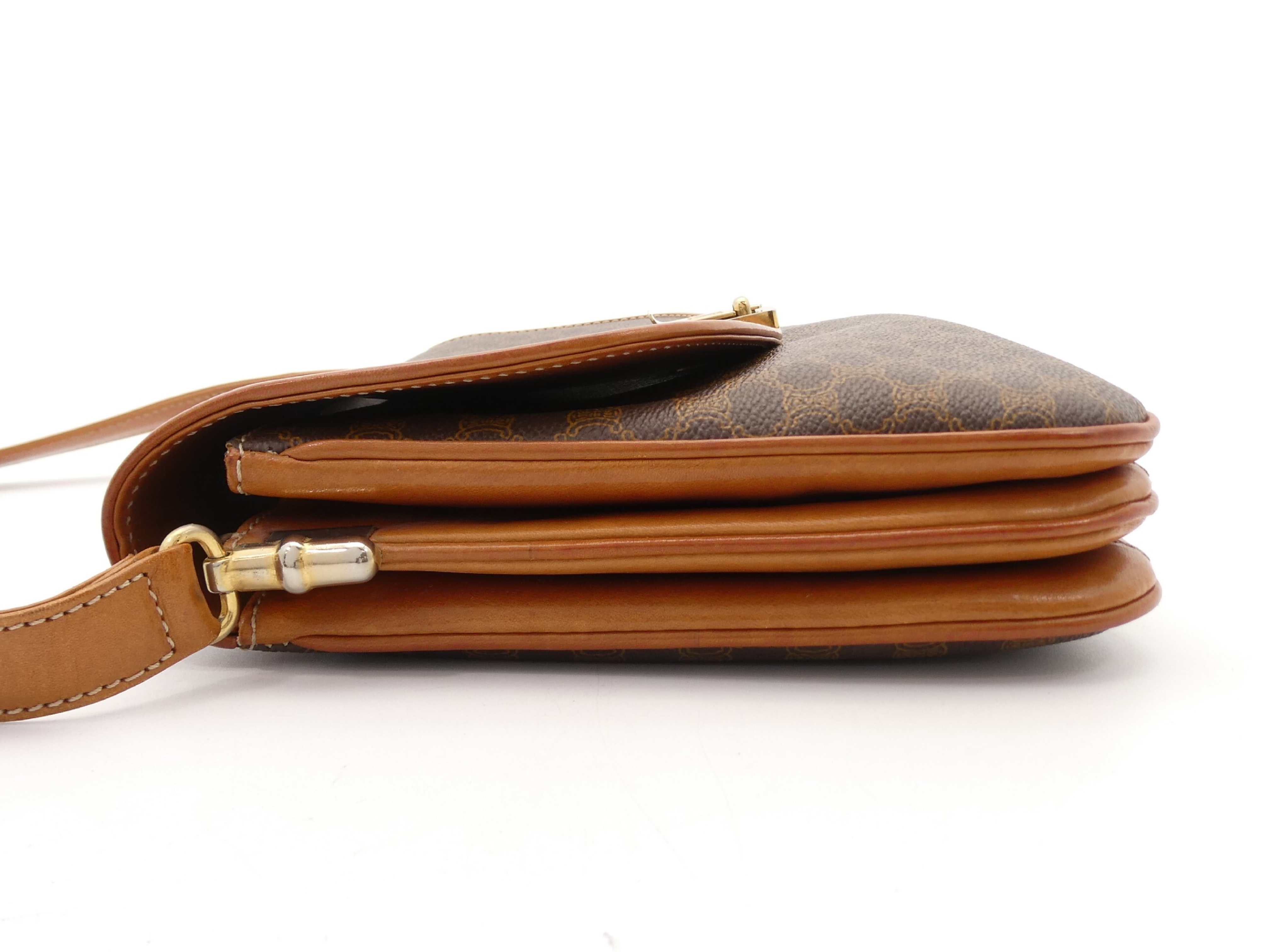 Macadam Pattern Triomphe PVC Leather Shoulder Bag — view 3