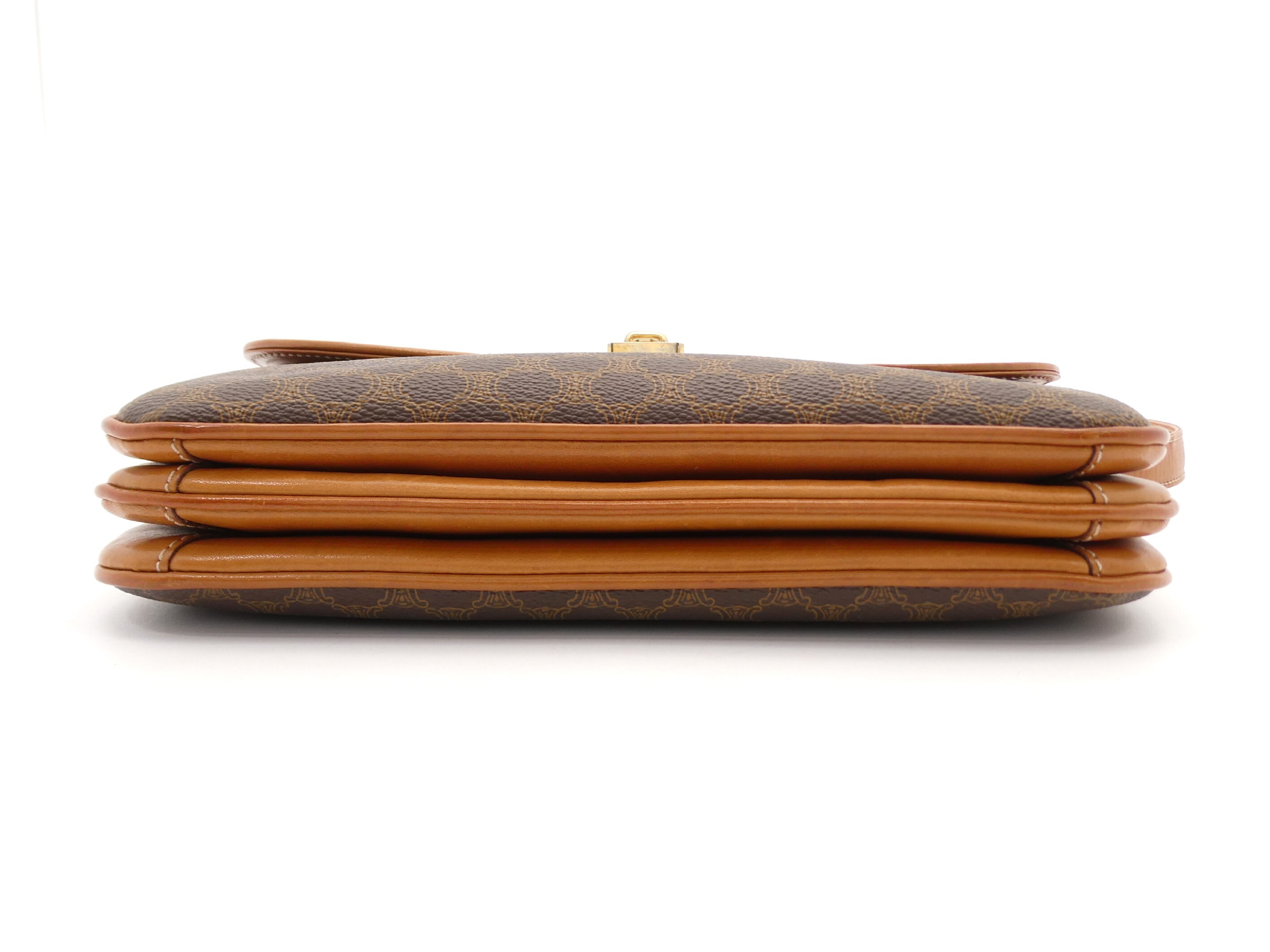 Macadam Pattern Triomphe PVC Leather Shoulder Bag — view 5