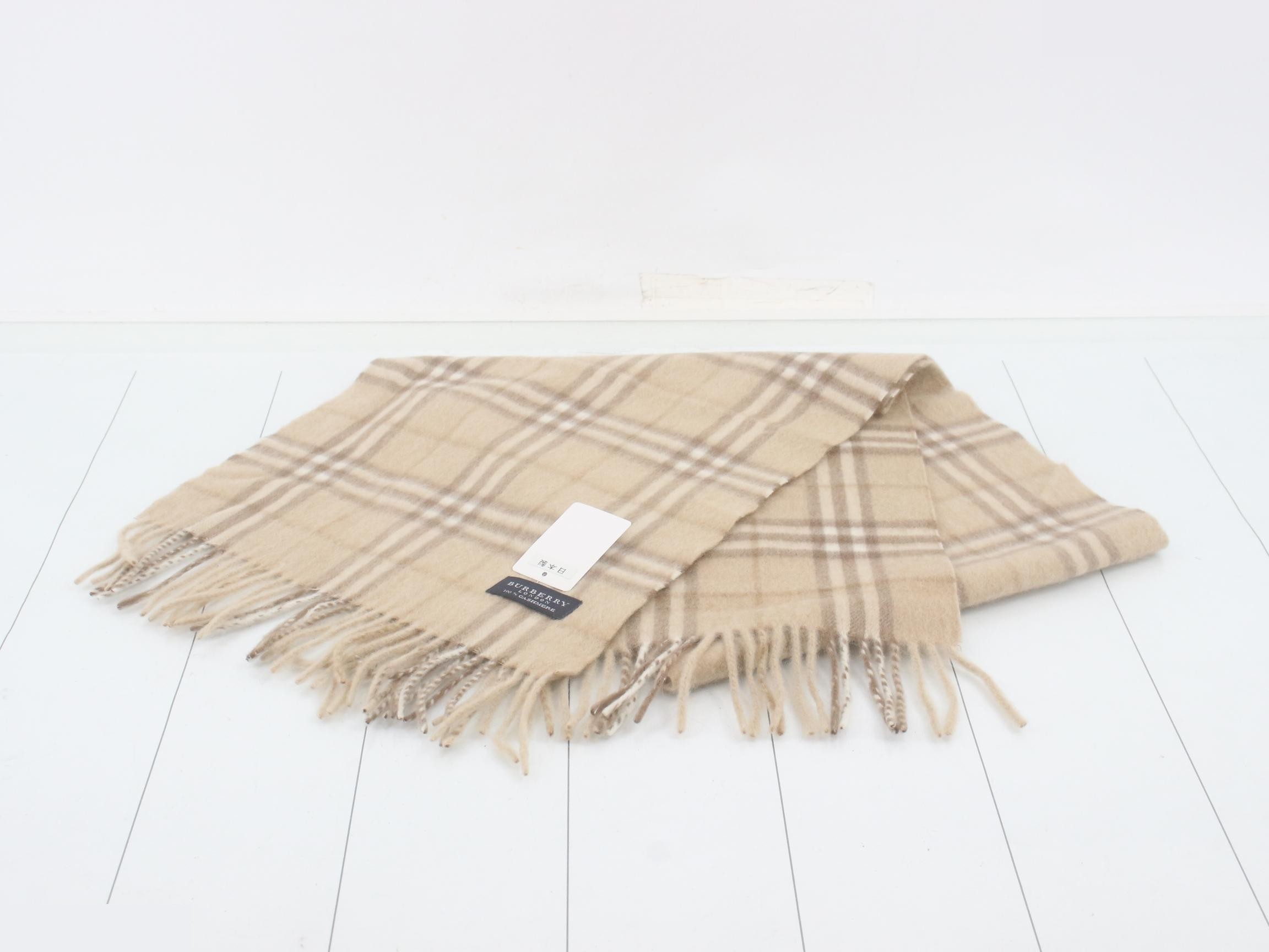 Tag attached, 100% cashmere scarf — view 2