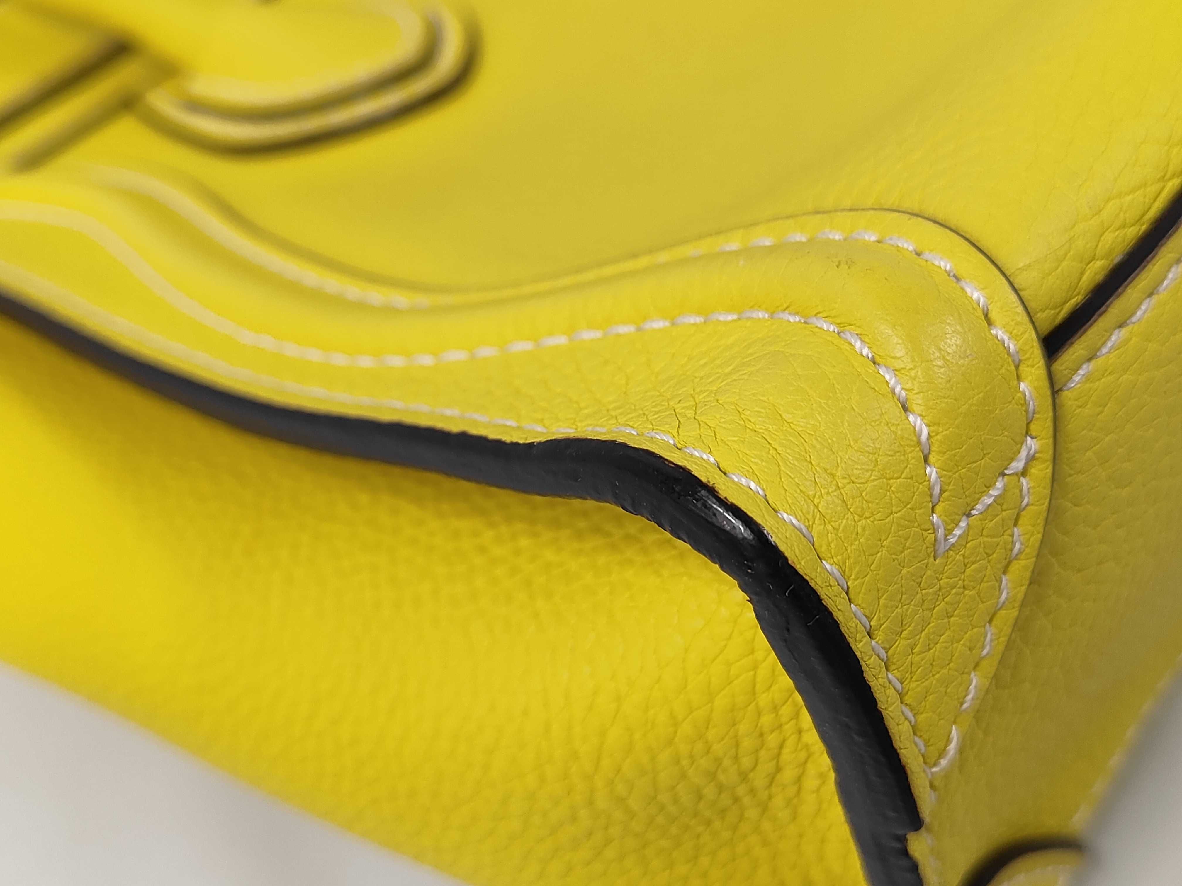 Luggage Nano Shopper Leather 2-Way Shoulder/Handbag, Yellow Handbag — view 4