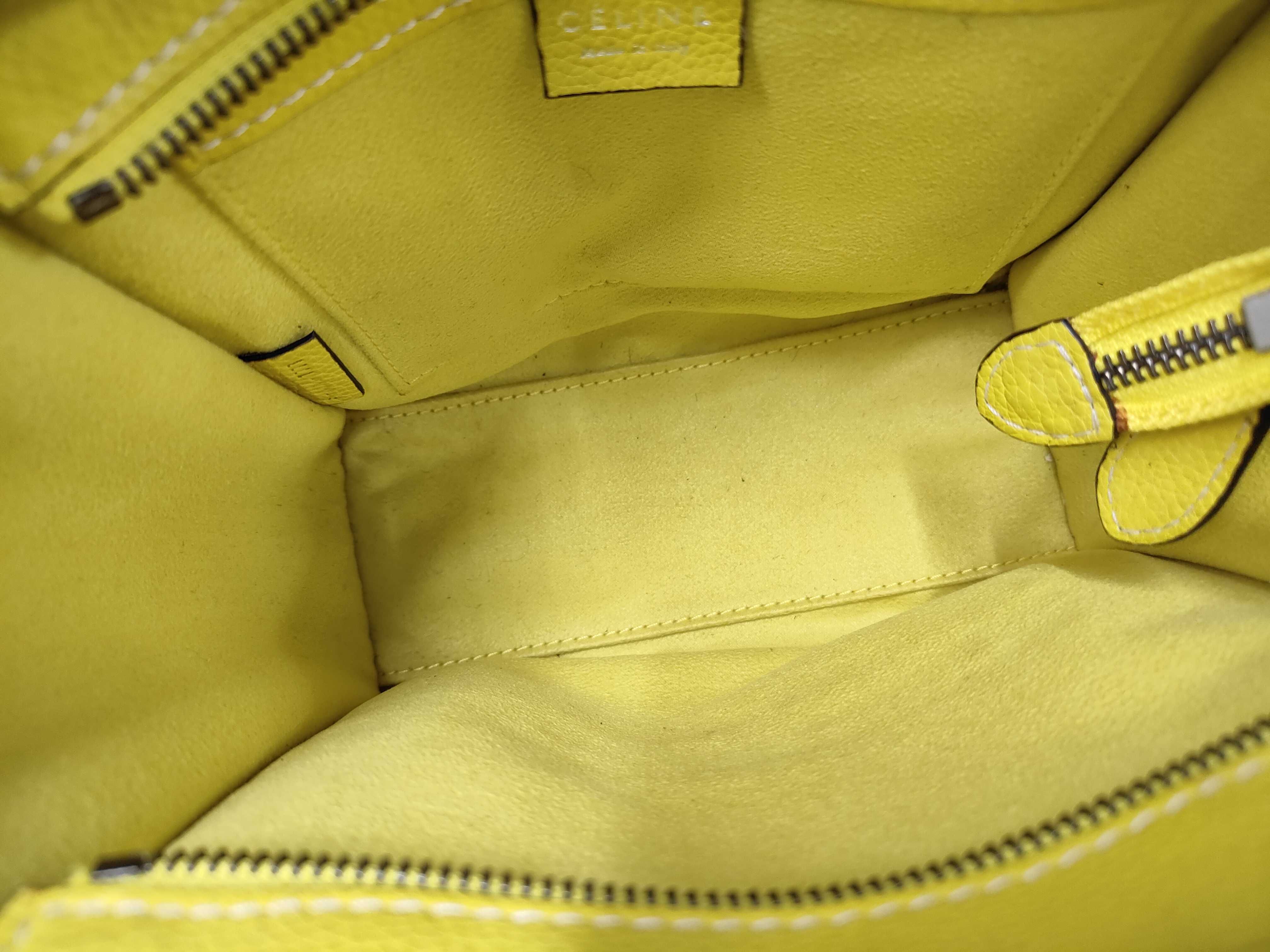 Luggage Nano Shopper Leather 2-Way Shoulder/Handbag, Yellow Handbag — view 8