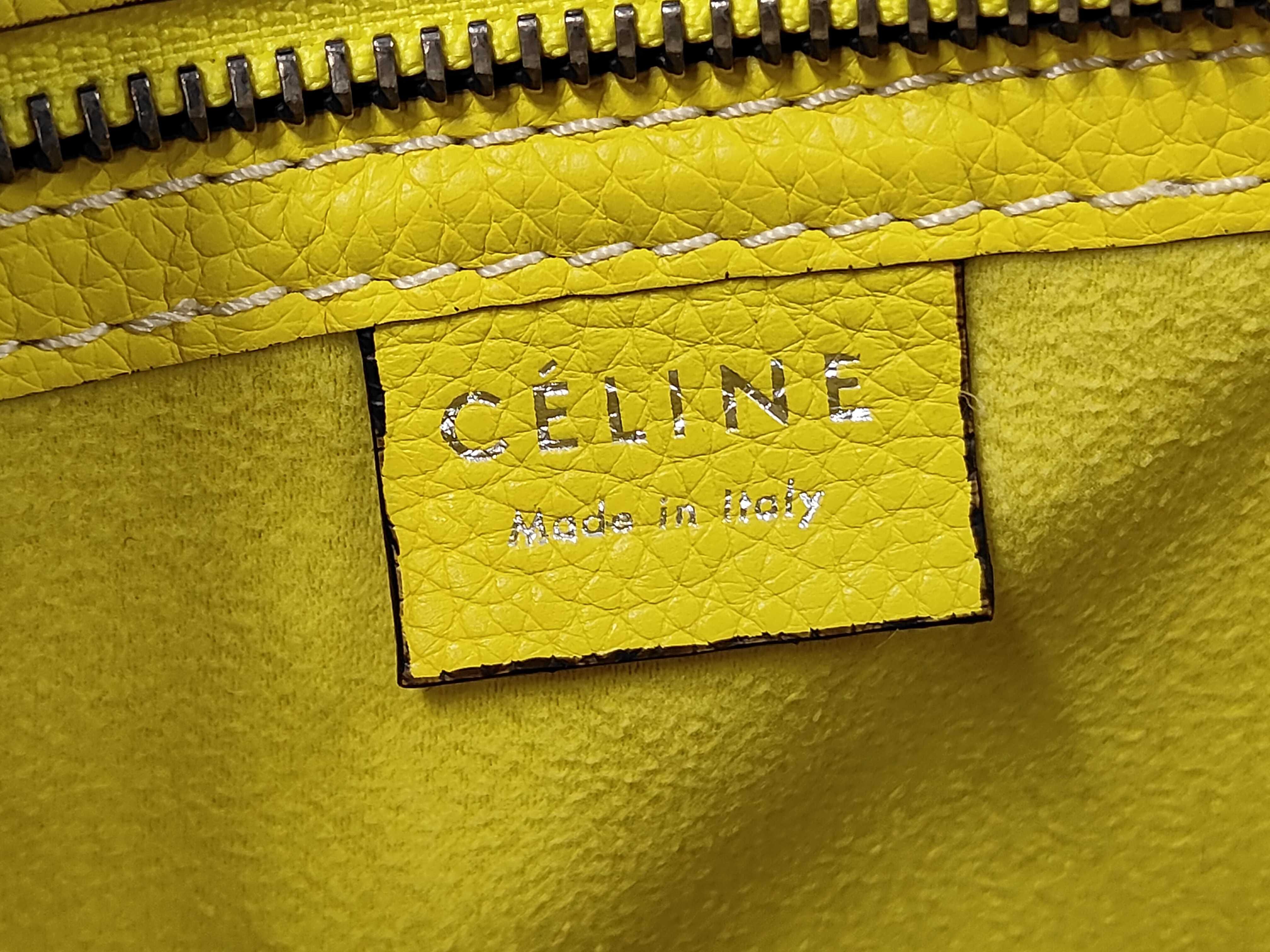 Luggage Nano Shopper Leather 2-Way Shoulder/Handbag, Yellow Handbag — view 9