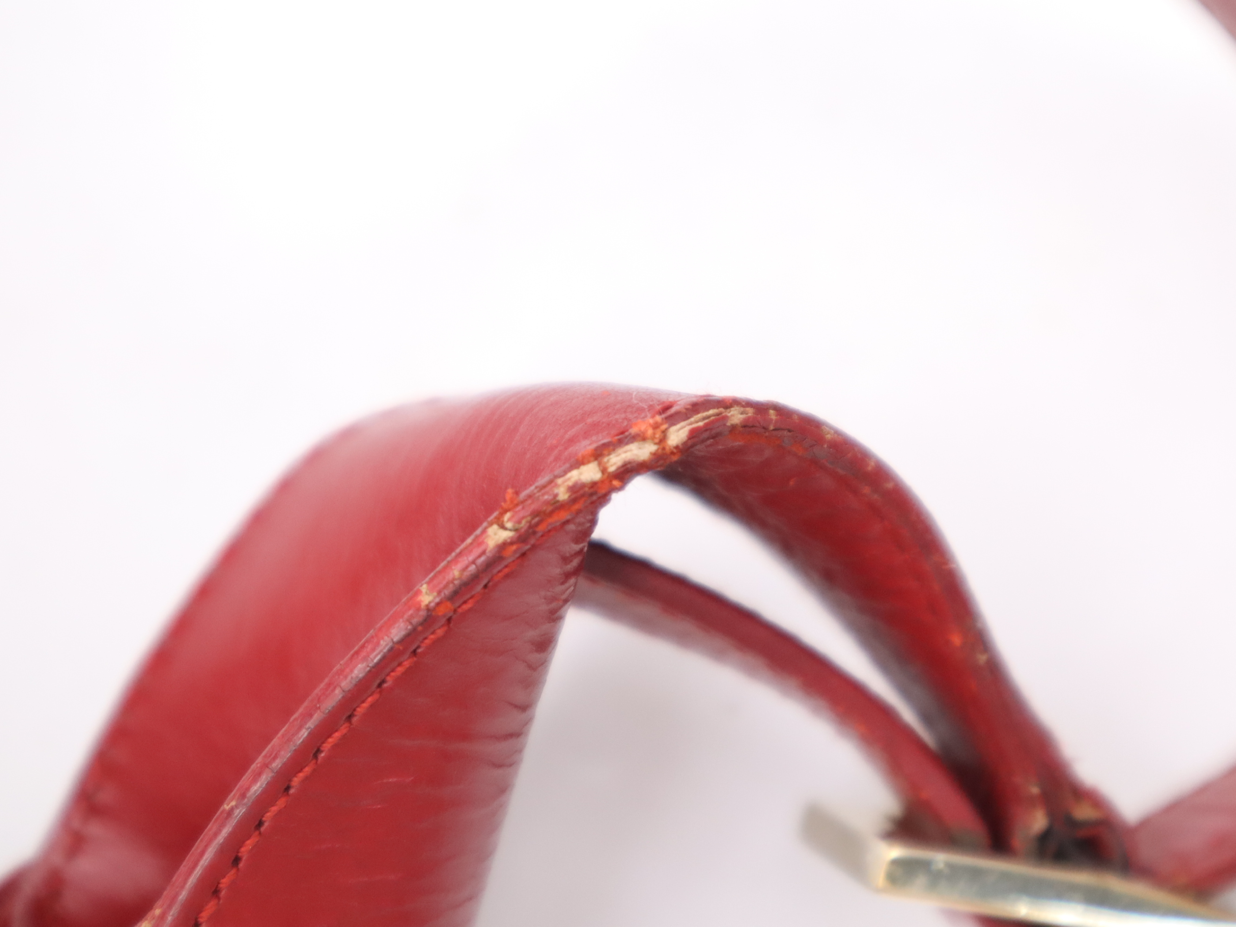 001・3735GG Canvas Jackie One-Shoulder Bag Beige Red Shoulder Bag — view 10