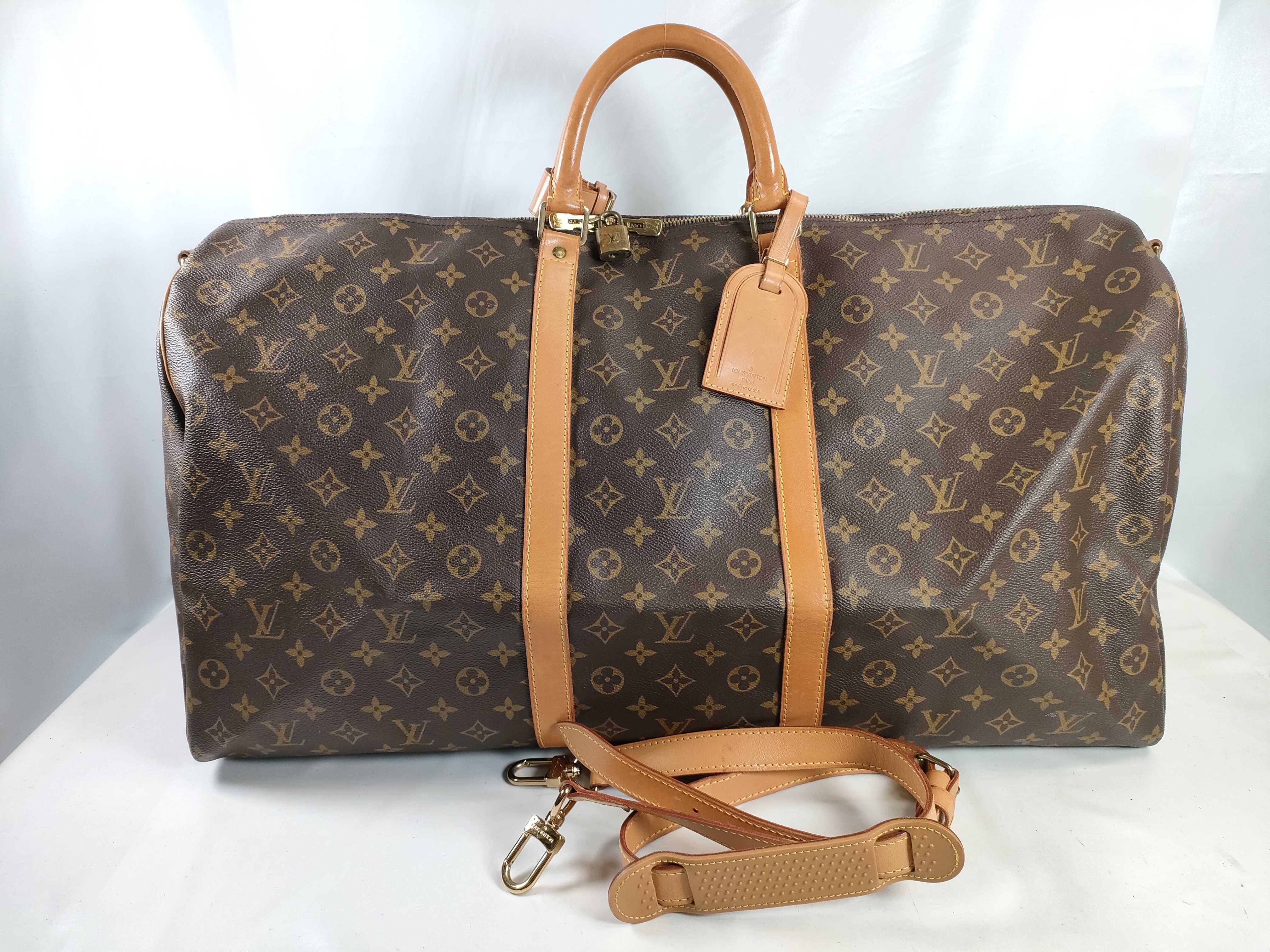 Monogram M41412 Keepall Bandoulière 60 Boston Bag
