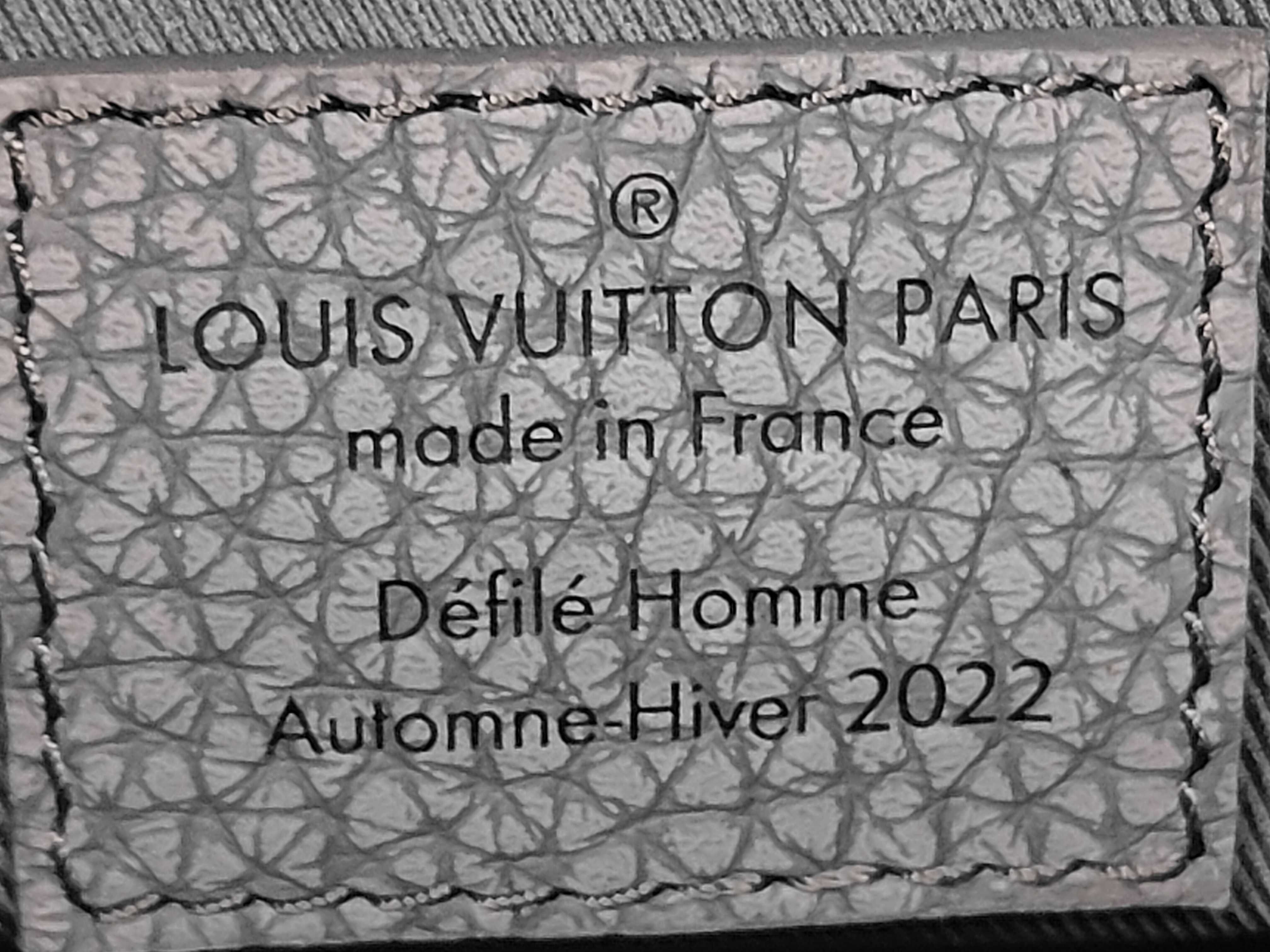 Grey Taurillon Leather Climbing Keepall Bandoulière 50 Boston Bag — view 10