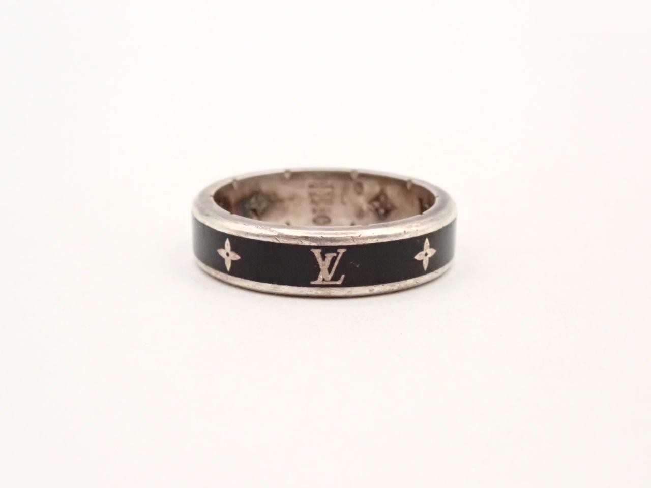 Ring LV Spike, stamped "L", actual size #21, 925g/7.0g