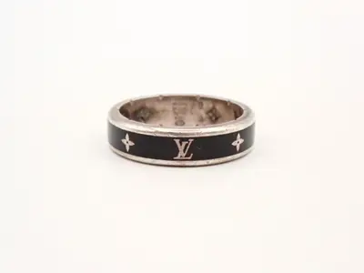 Ring LV Spike, stamped "L", actual size #21, 925g/7.0g