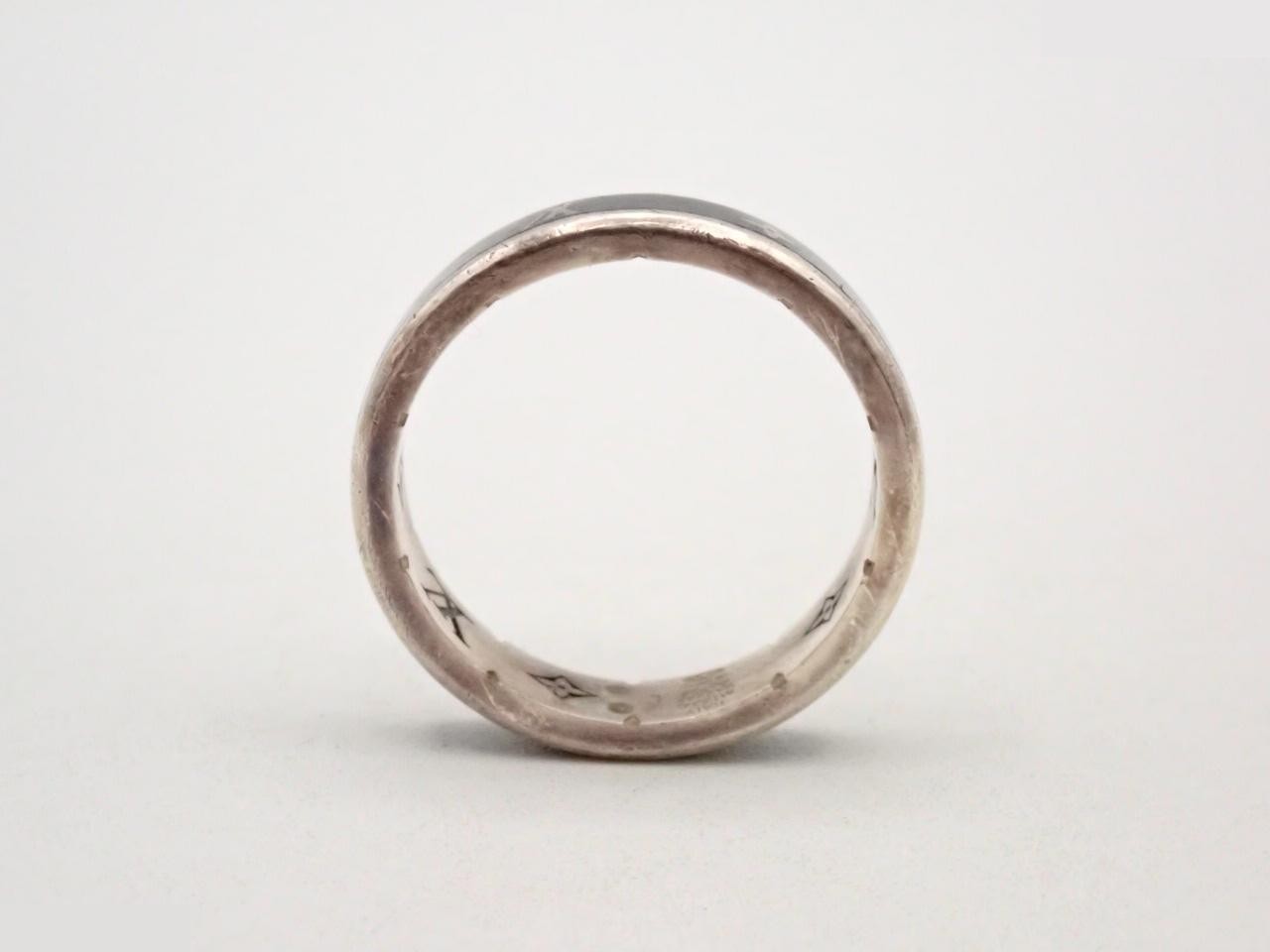 Ring LV Spike, stamped "L", actual size #21, 925g/7.0g — view 3