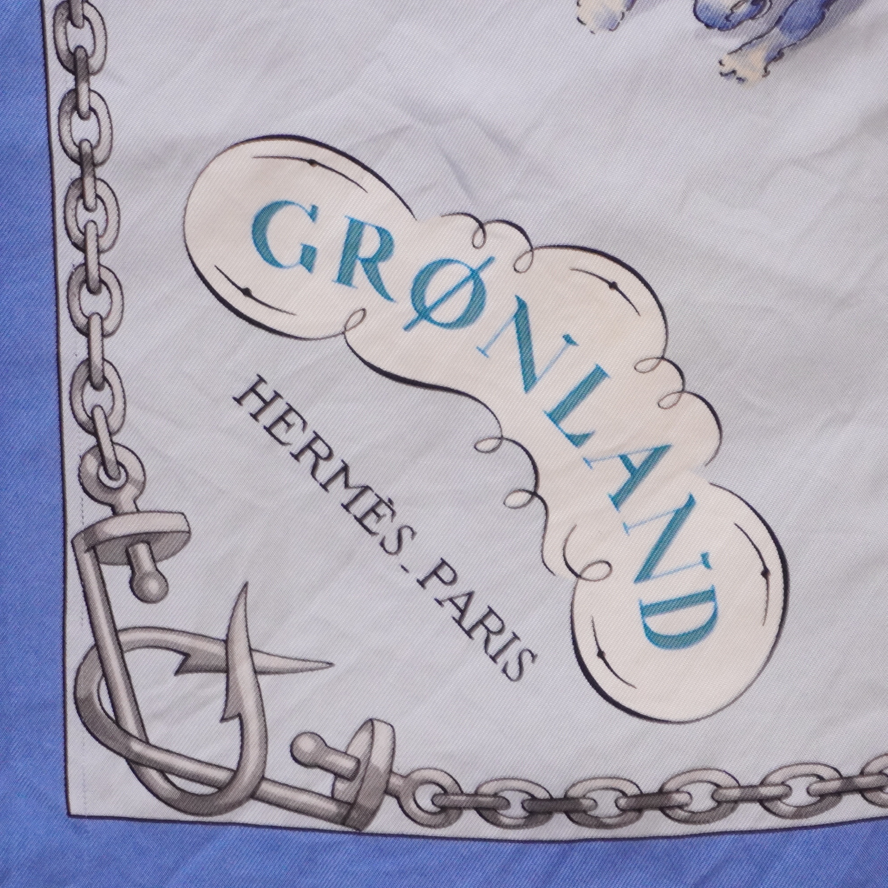 【Hermes Carre 90 GRONLAND Greenland Silk Large Scarf Other Accessories — view 2