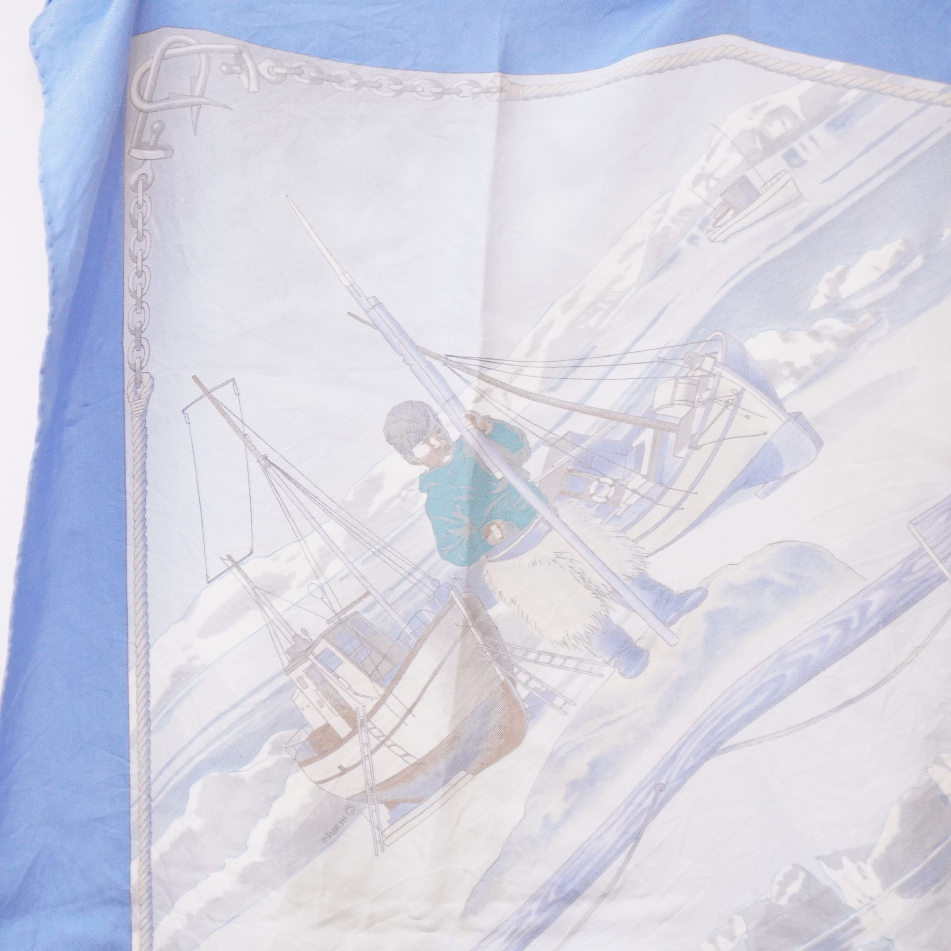 【Hermes Carre 90 GRONLAND Greenland Silk Large Scarf Other Accessories — view 11