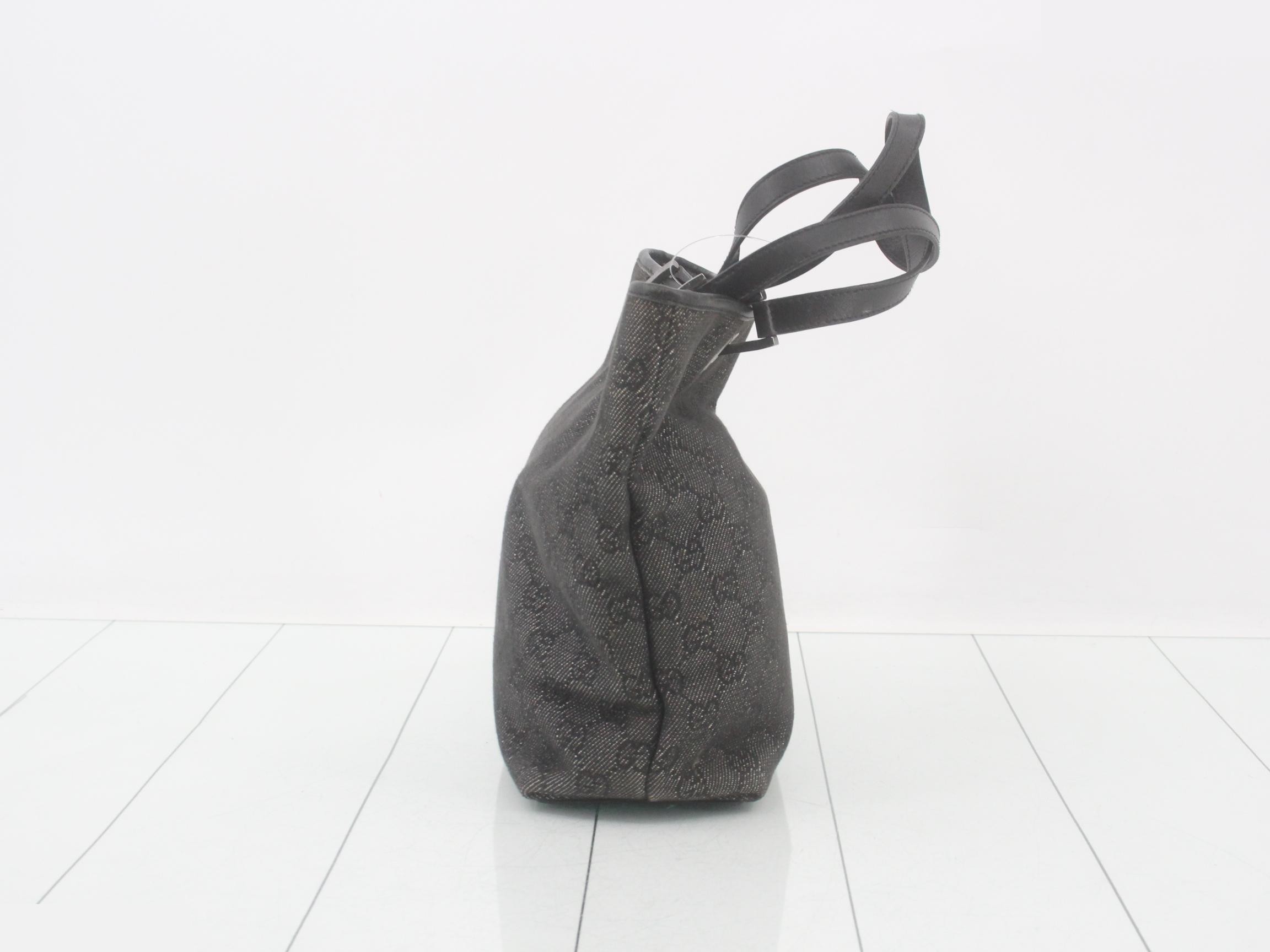 GG Canvas Tote Bag, Black — view 4