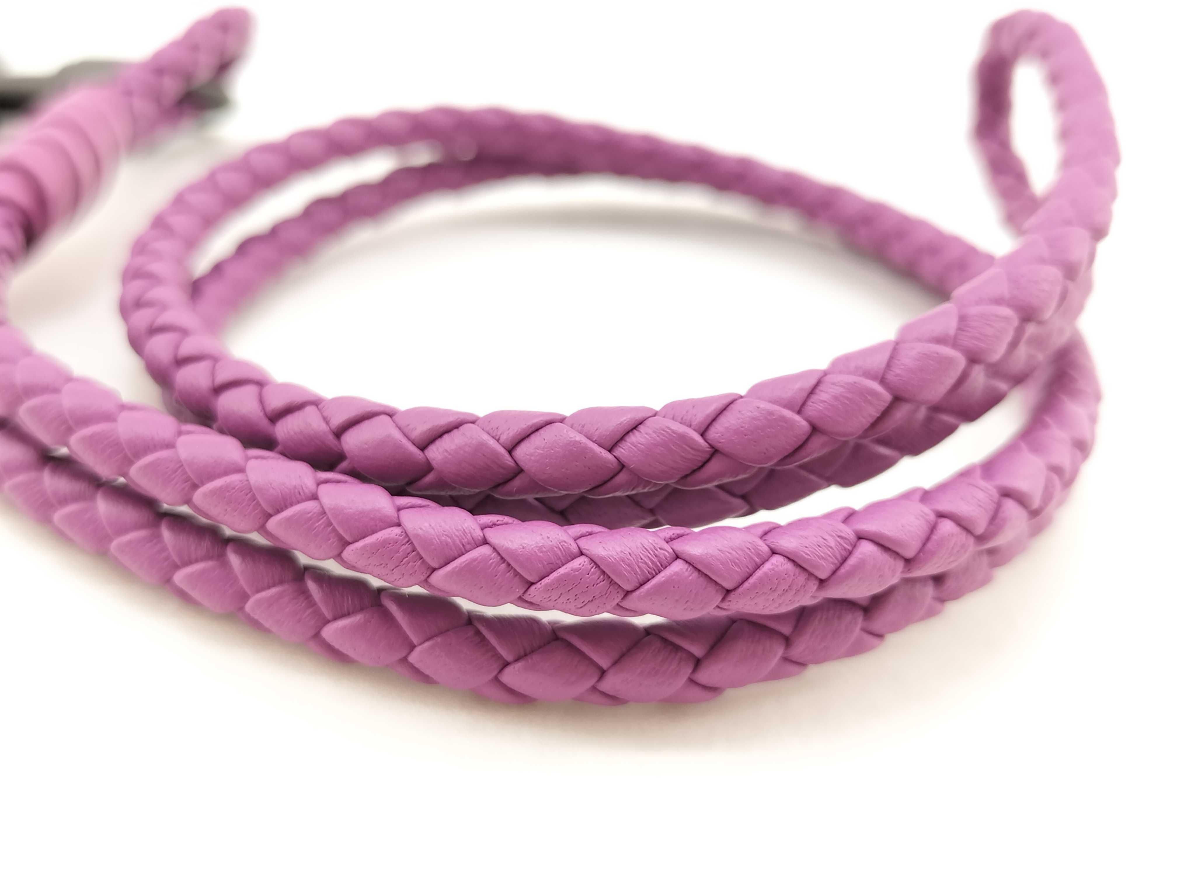 Leather Intrecciato Keyring Strap — view 5