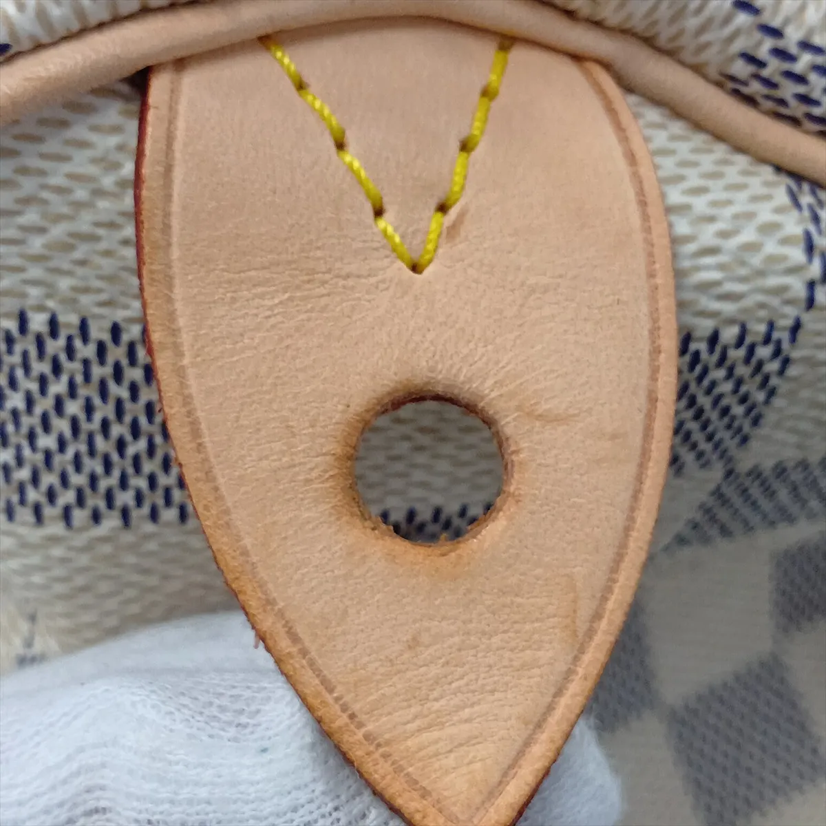 Damier Azur Speedy 25 N41534 SP1017 White — view 14