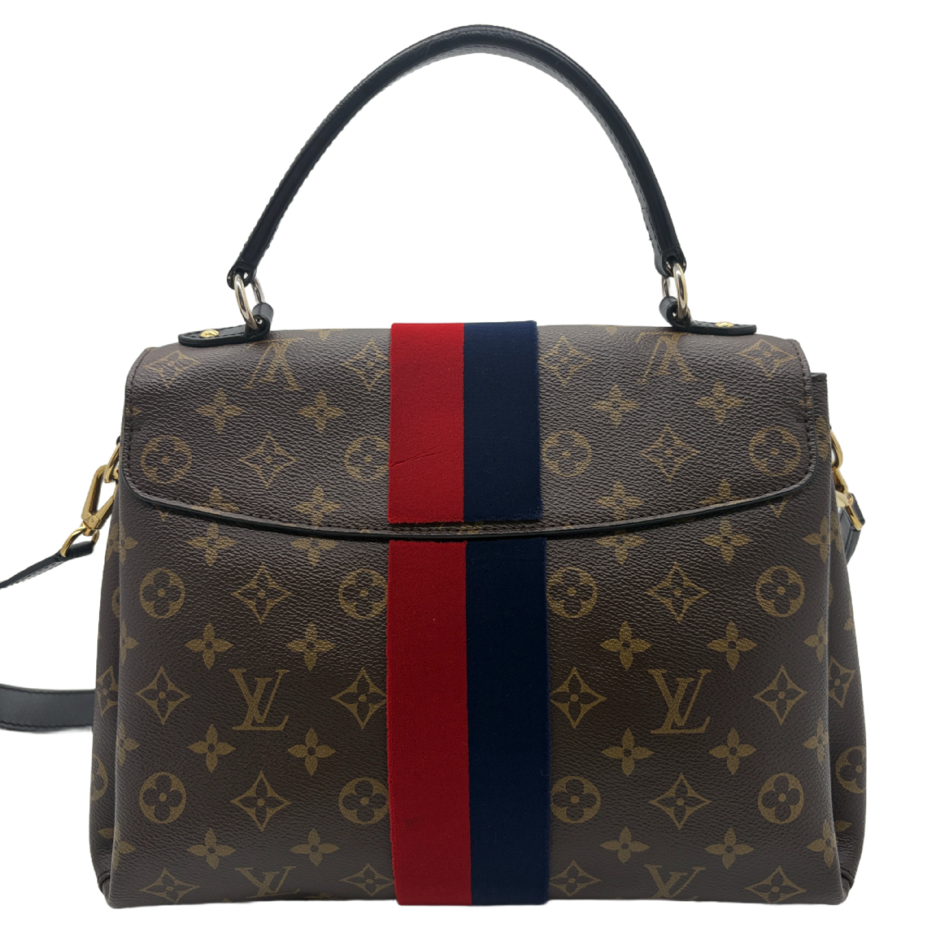 Georges BB Monogram Marine Cerise 2-Way Handbag — view 2