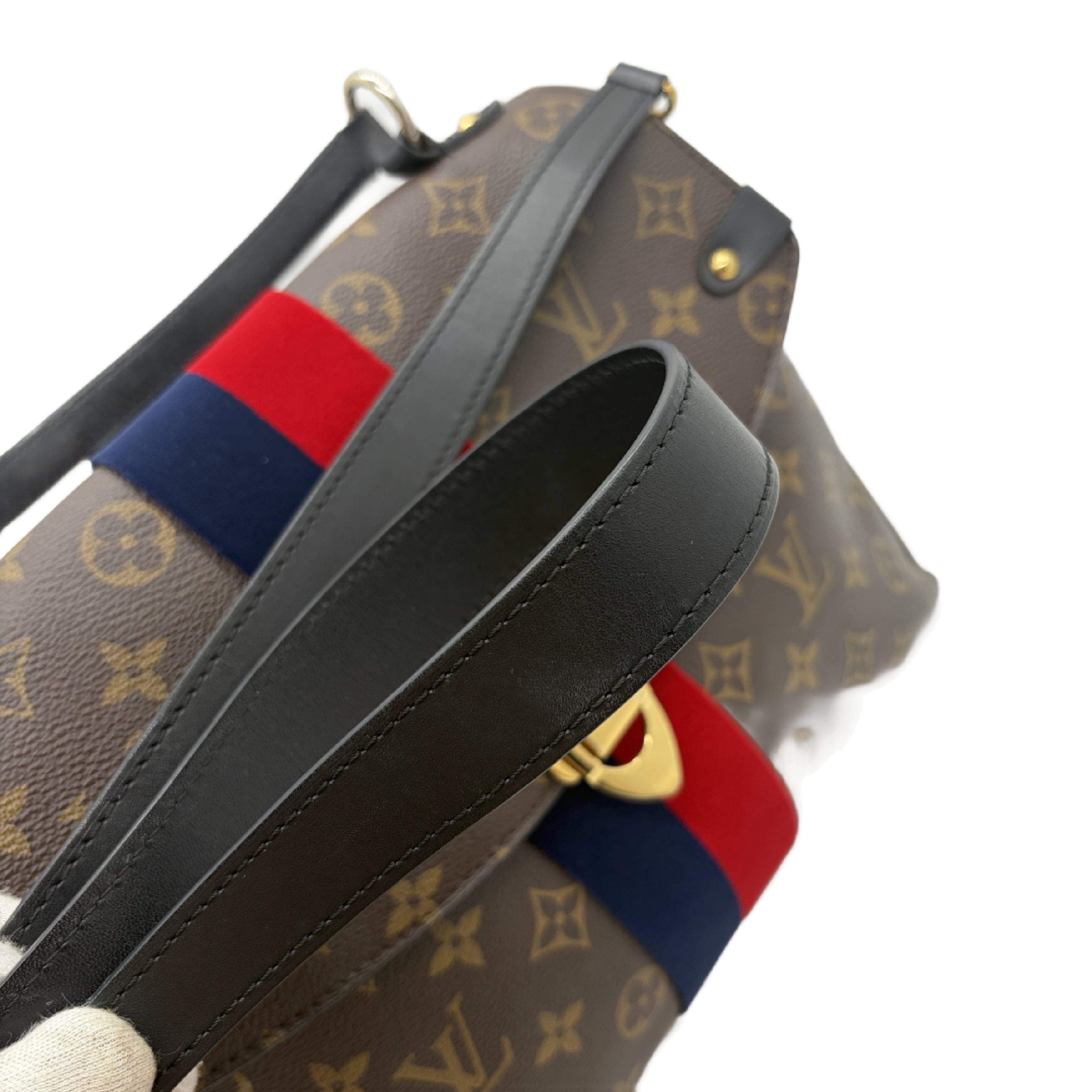 Georges BB Monogram Marine Cerise 2-Way Handbag — view 11