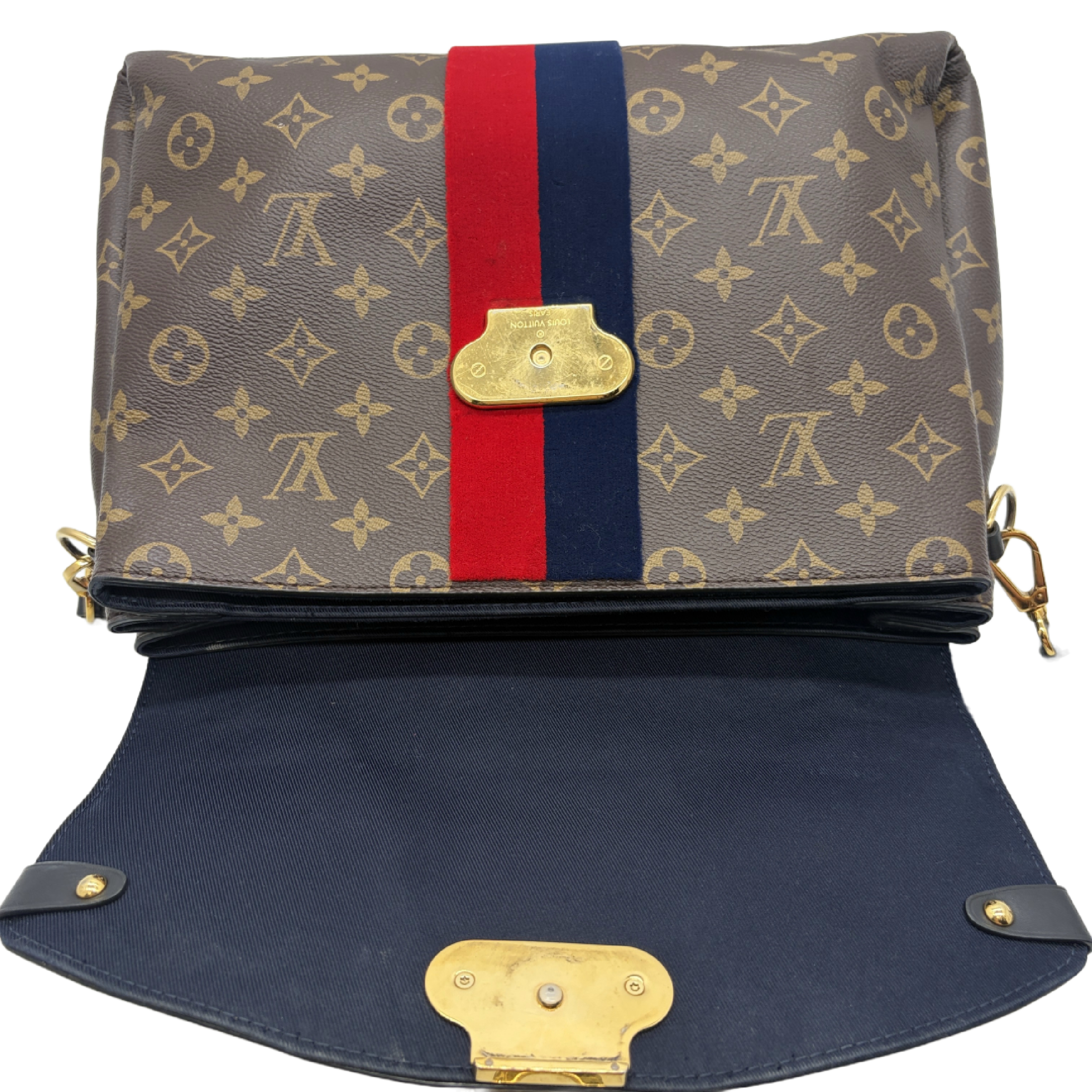 Georges BB Monogram Marine Cerise 2-Way Handbag — view 12