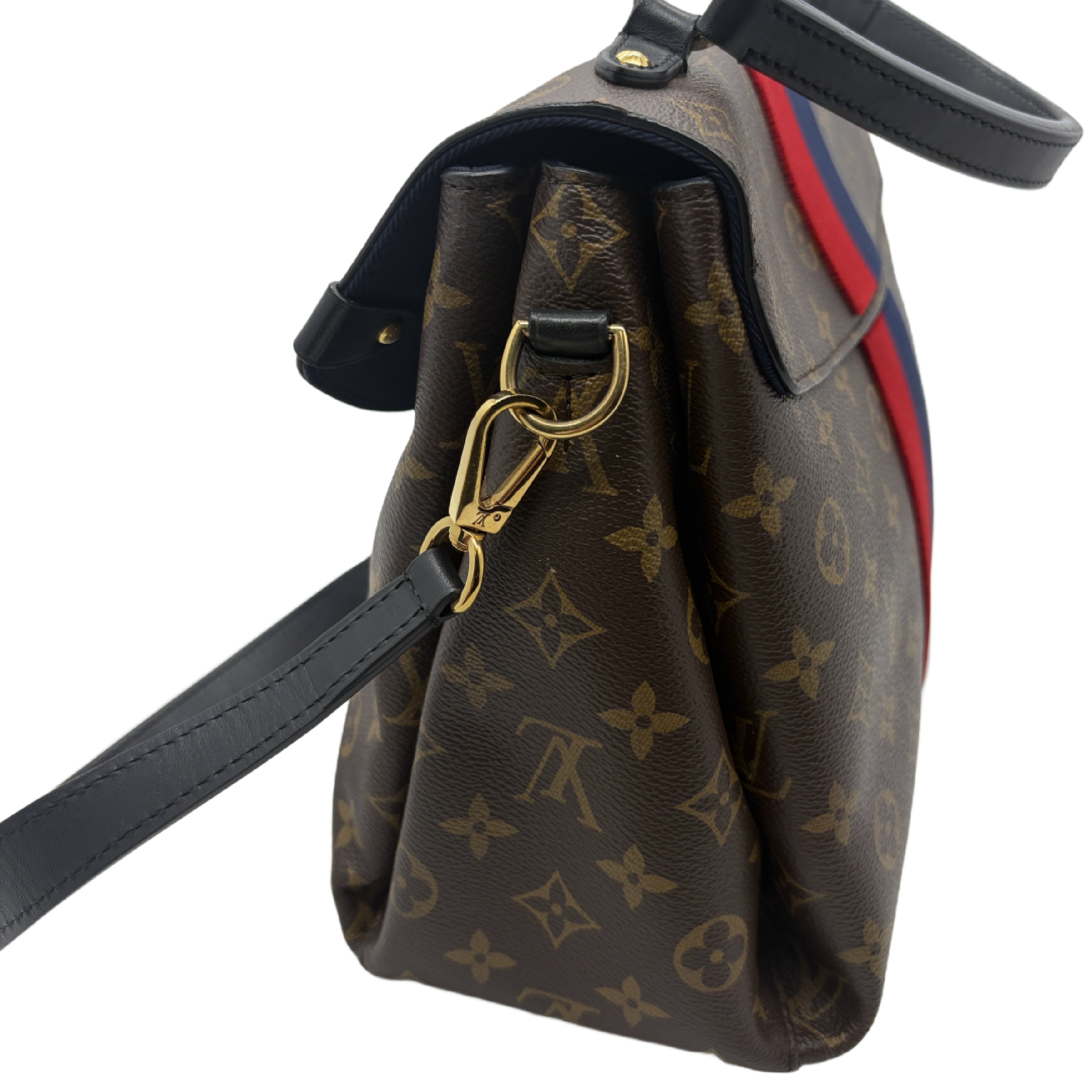 Georges BB Monogram Marine Cerise 2-Way Handbag — view 4