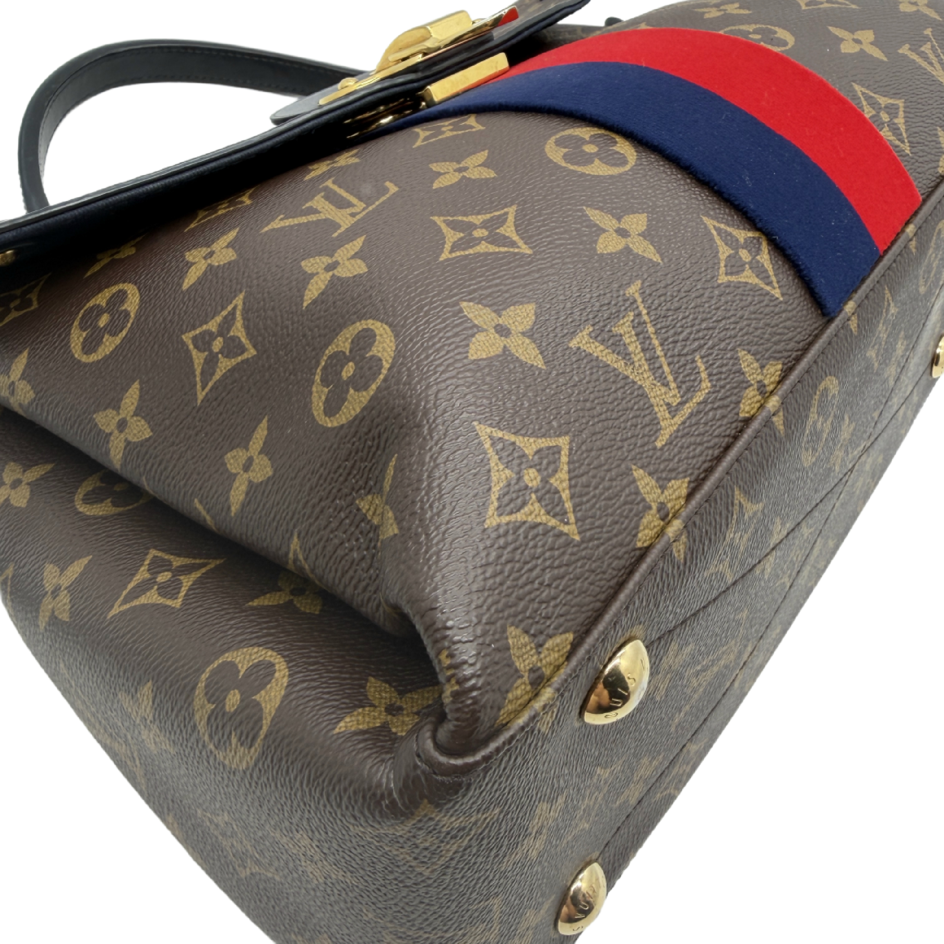 Georges BB Monogram Marine Cerise 2-Way Handbag — view 5